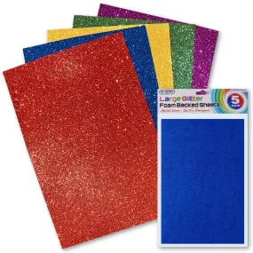 A4 Glitter Foam Sheets 5 Pack (RY-0413)