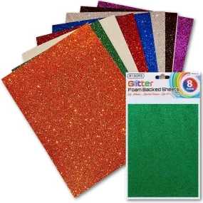 A5 Glitter Foam Sheets 8 Pack (RY-0412)