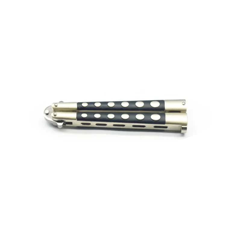 Ace Butterfly Knife Dual Tone Satin/Black Handle