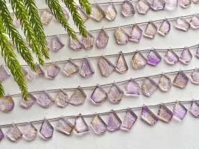 Ametrine Faceted Slice Carving Beads