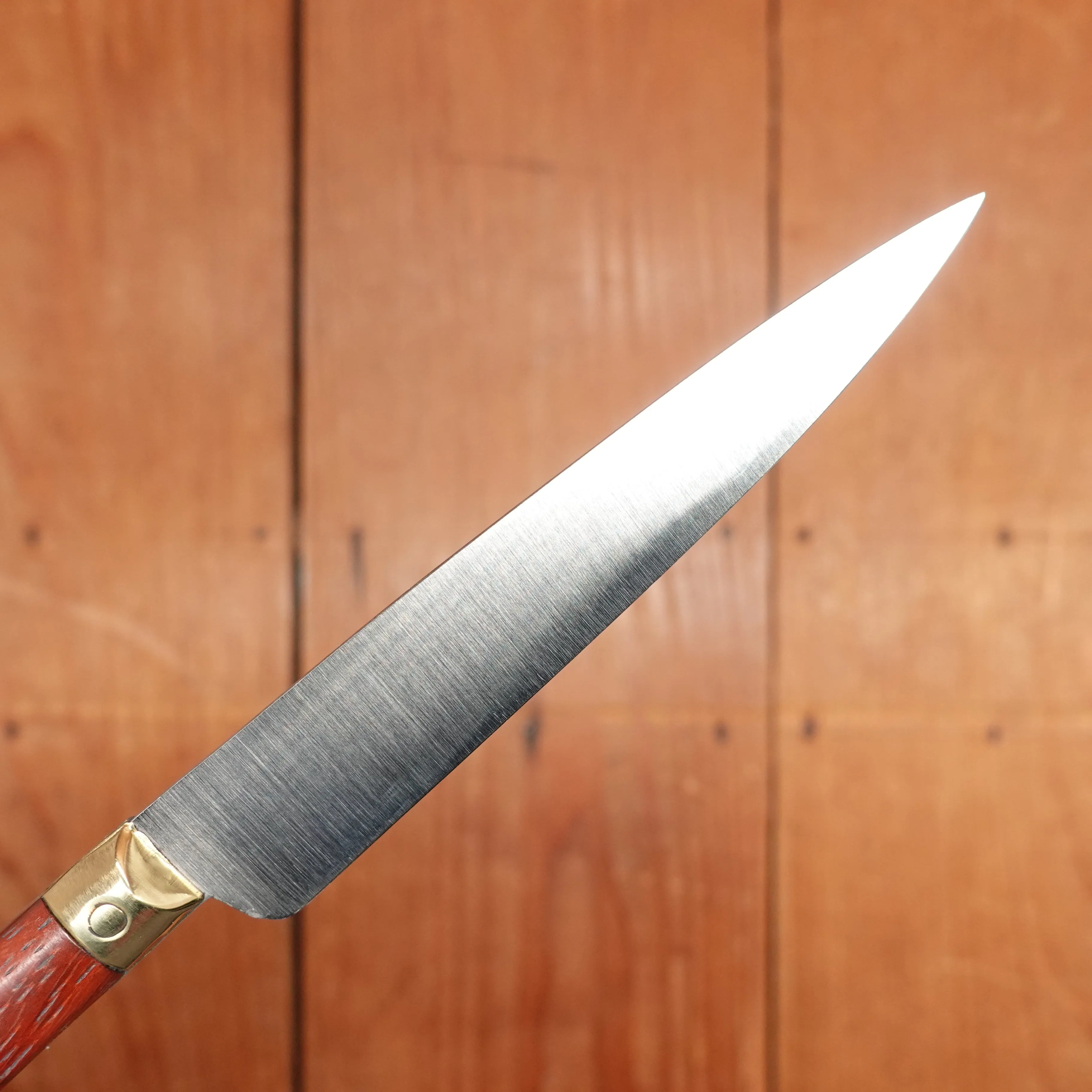 Au Sabot 4" Pointed Paring Stainless Camwood Brass Bolster
