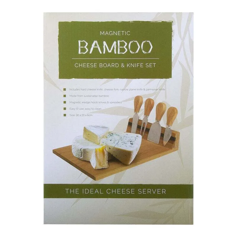 Bamboo Cheese Board and Knife Set