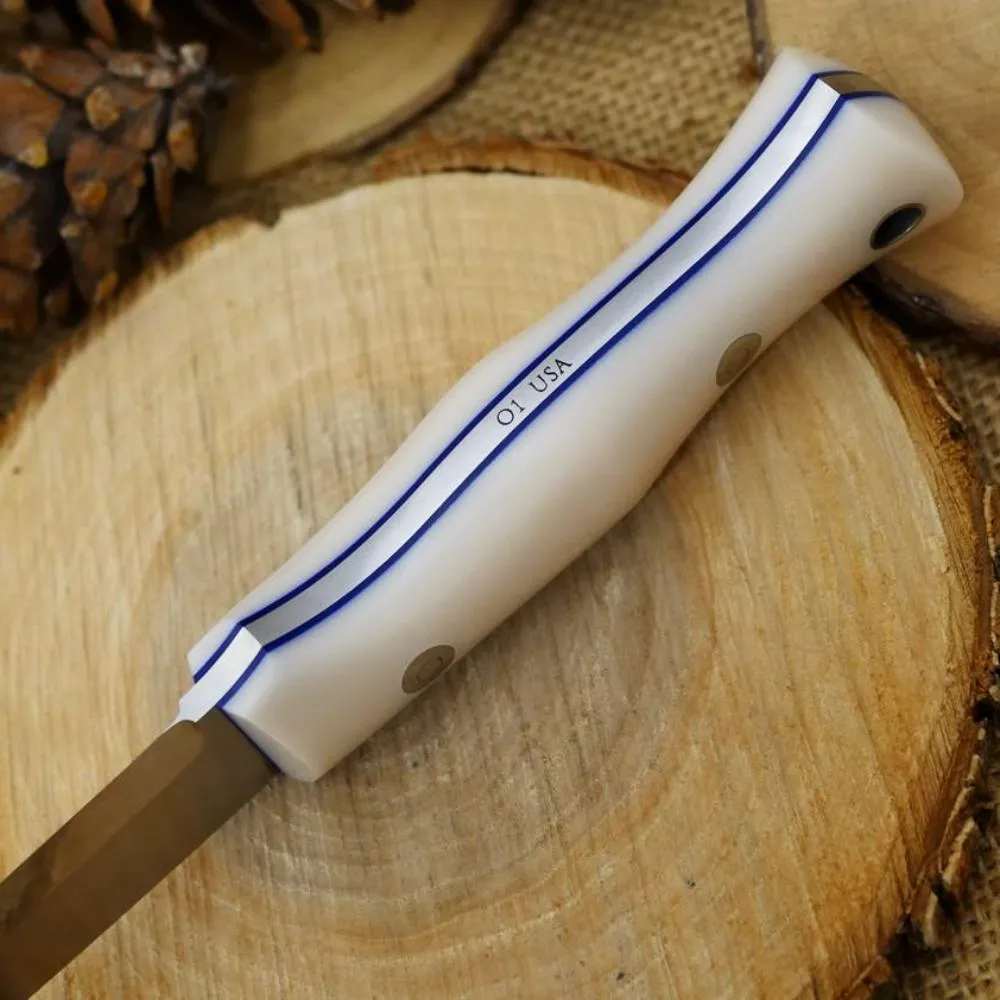 Classic: Bone Corian & Blue Liners