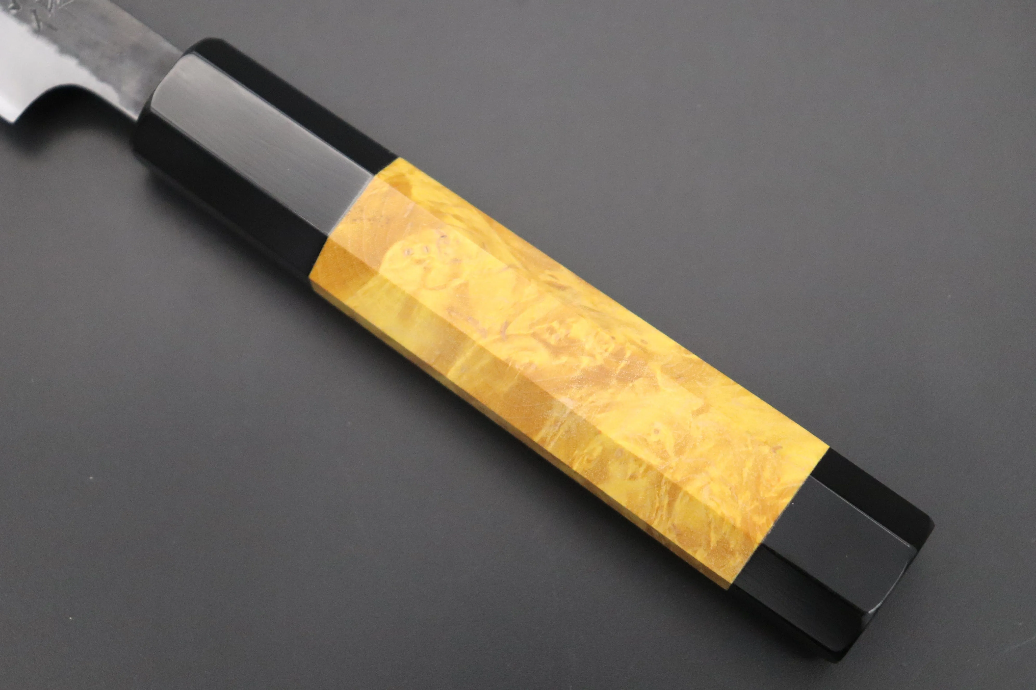 Custom Limited Edition, Hinoura White Steel No.1 Kurouchi Series HS1-1SP5 Wa Paring 80mm (3.1 Inch)