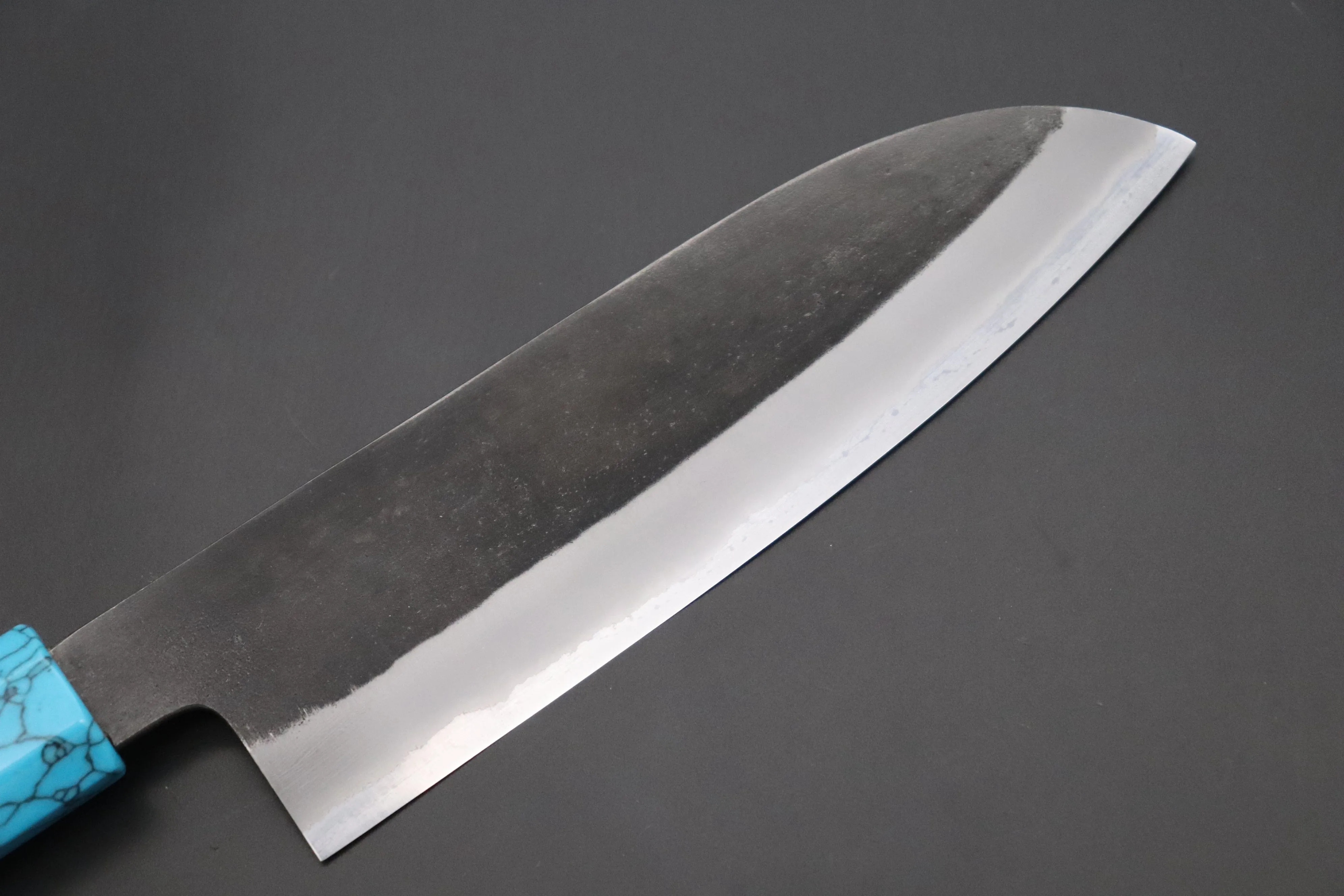 Custom Limited Edition, Hinoura White Steel No.1 Kurouchi Series HS1-4SP10 Wa Santoku 165mm (6.4 Inch)