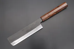 Custom Limited Edition, Hinoura White Steel No.1 Kurouchi Series HS1-5SP14 Nakiri 165mm (6.4 Inch)