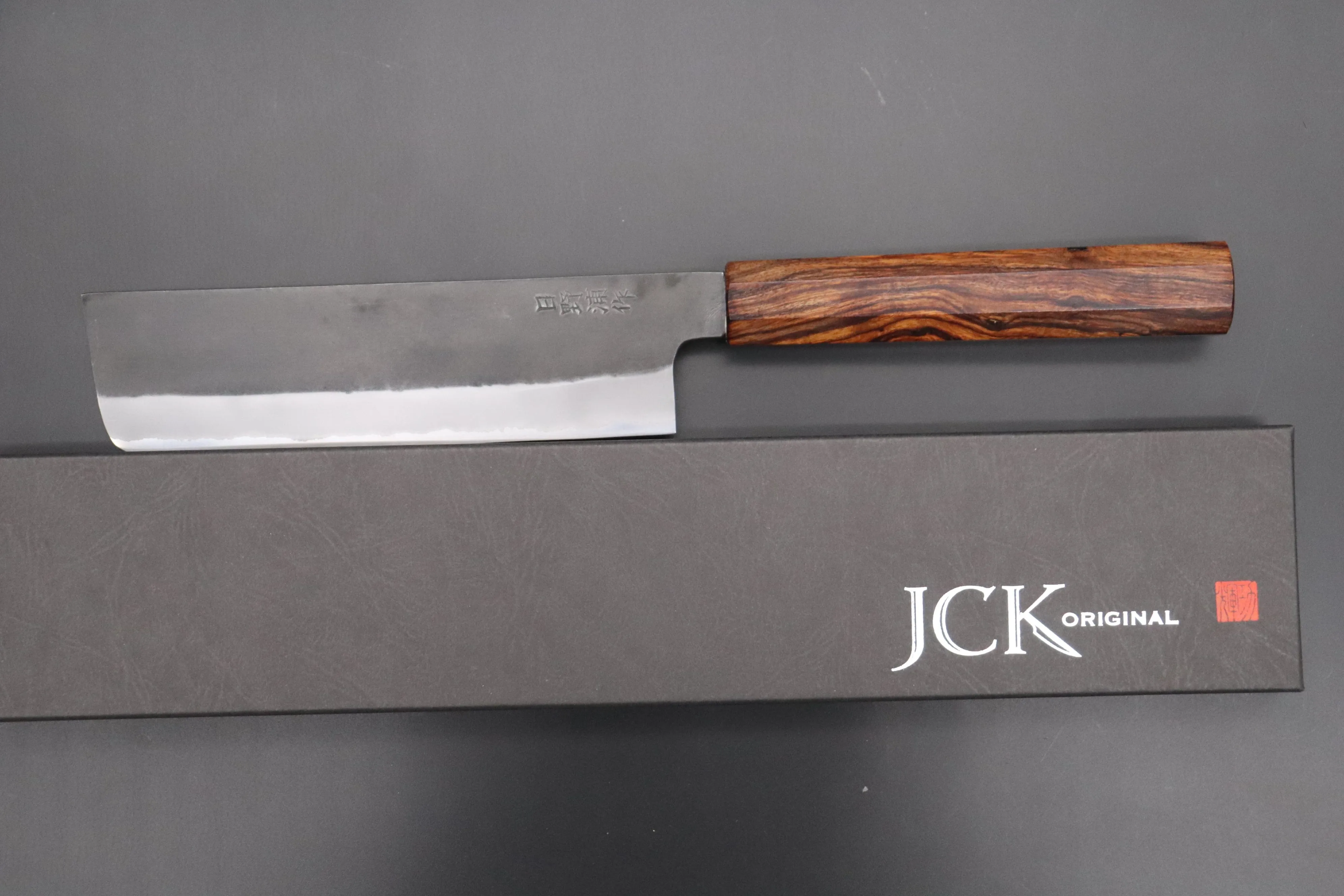 Custom Limited Edition, Hinoura White Steel No.1 Kurouchi Series HS1-5SP14 Nakiri 165mm (6.4 Inch)