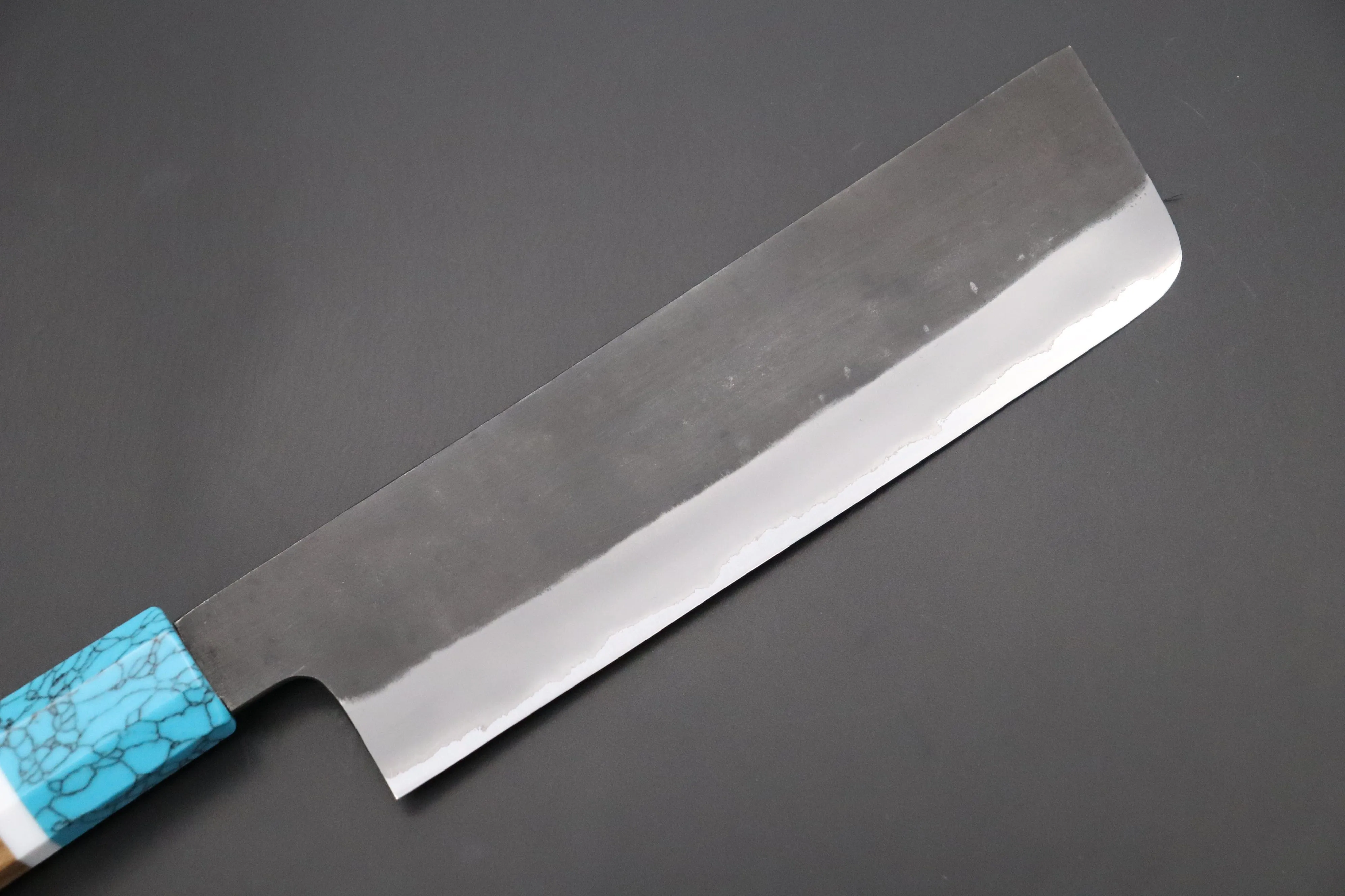Custom Limited Edition, Hinoura White Steel No.1 Kurouchi Series HS1-5SP15 Nakiri 165mm (6.4 Inch)