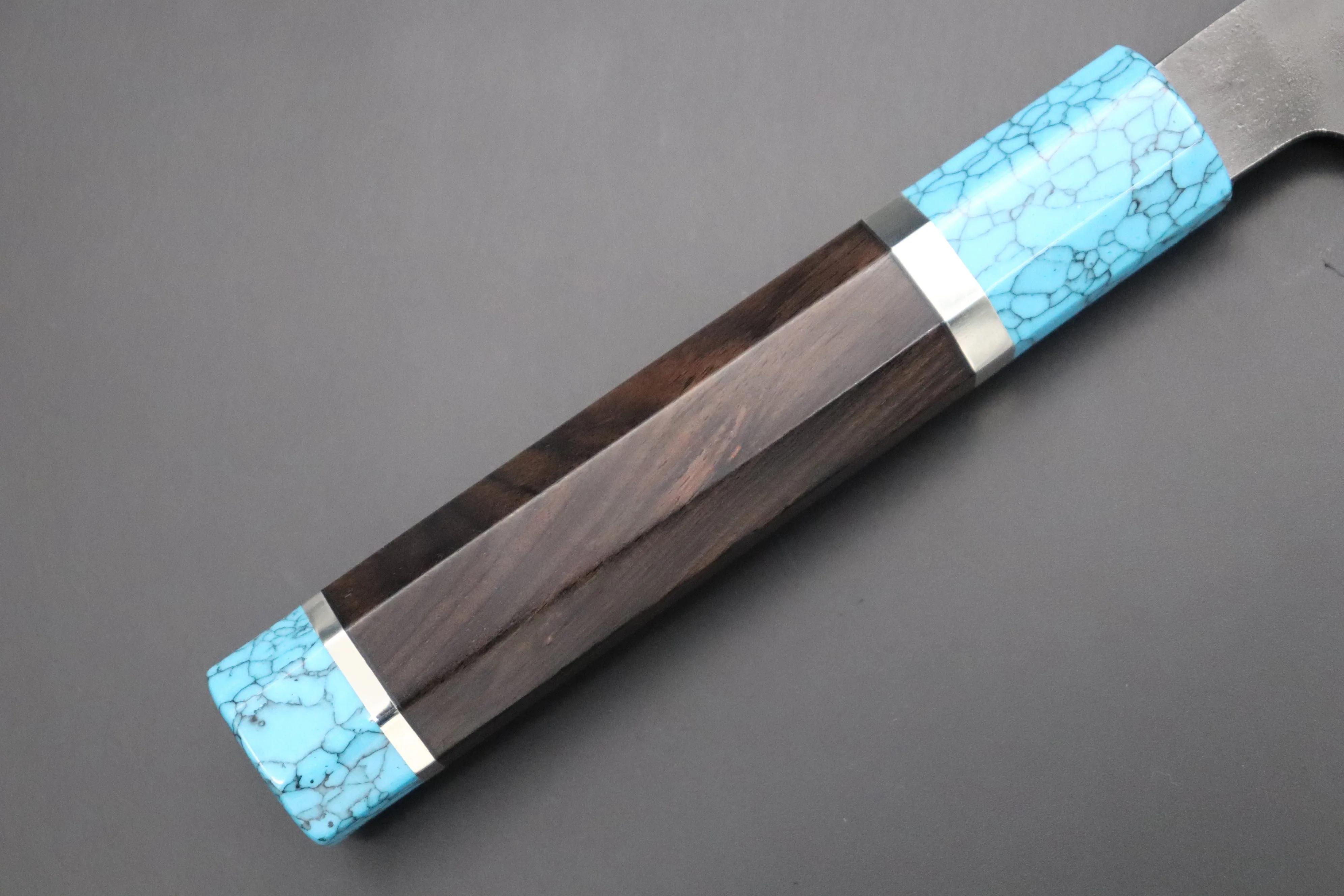Custom Limited Edition, Hinoura White Steel No.1 Kurouchi Series HS1-5SP2 Nakiri 165mm (6.4 Inch)