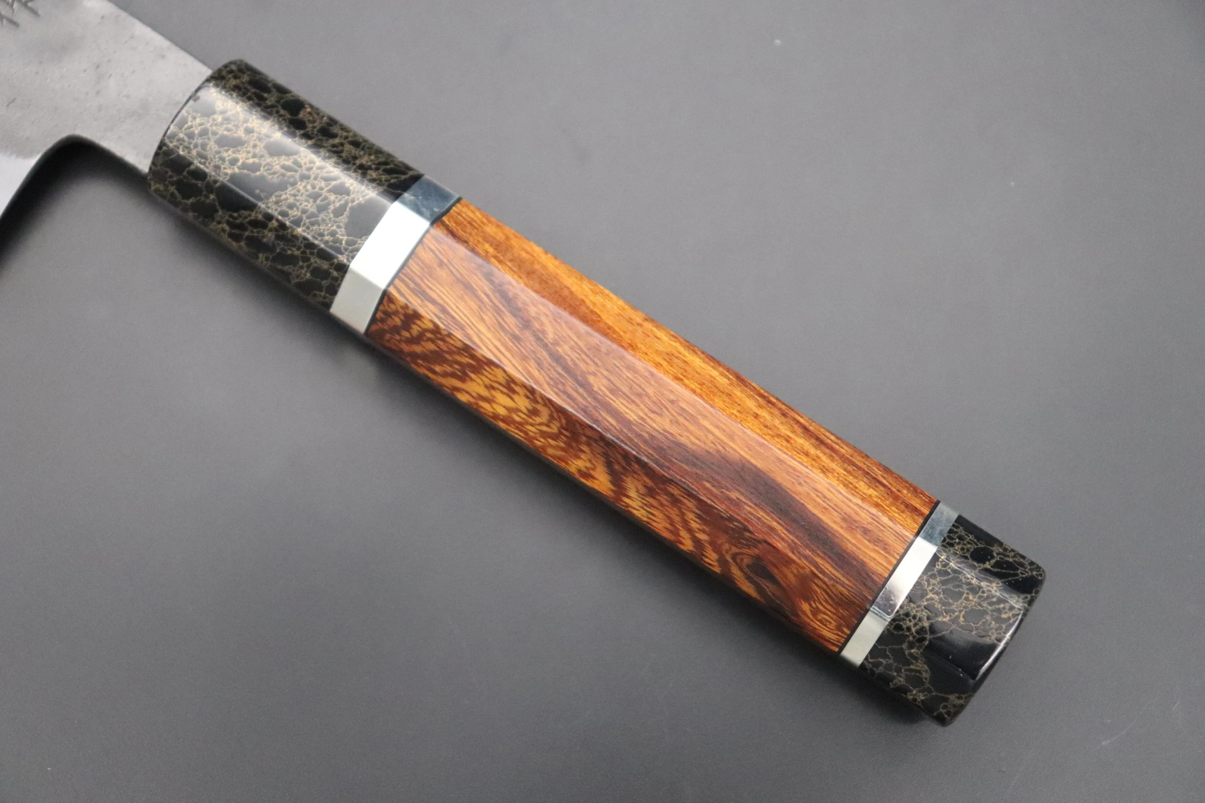 Custom Limited Edition, Hinoura White Steel No.1 Kurouchi Series HS1-5SP8 Nakiri 165mm (6.4 Inch)