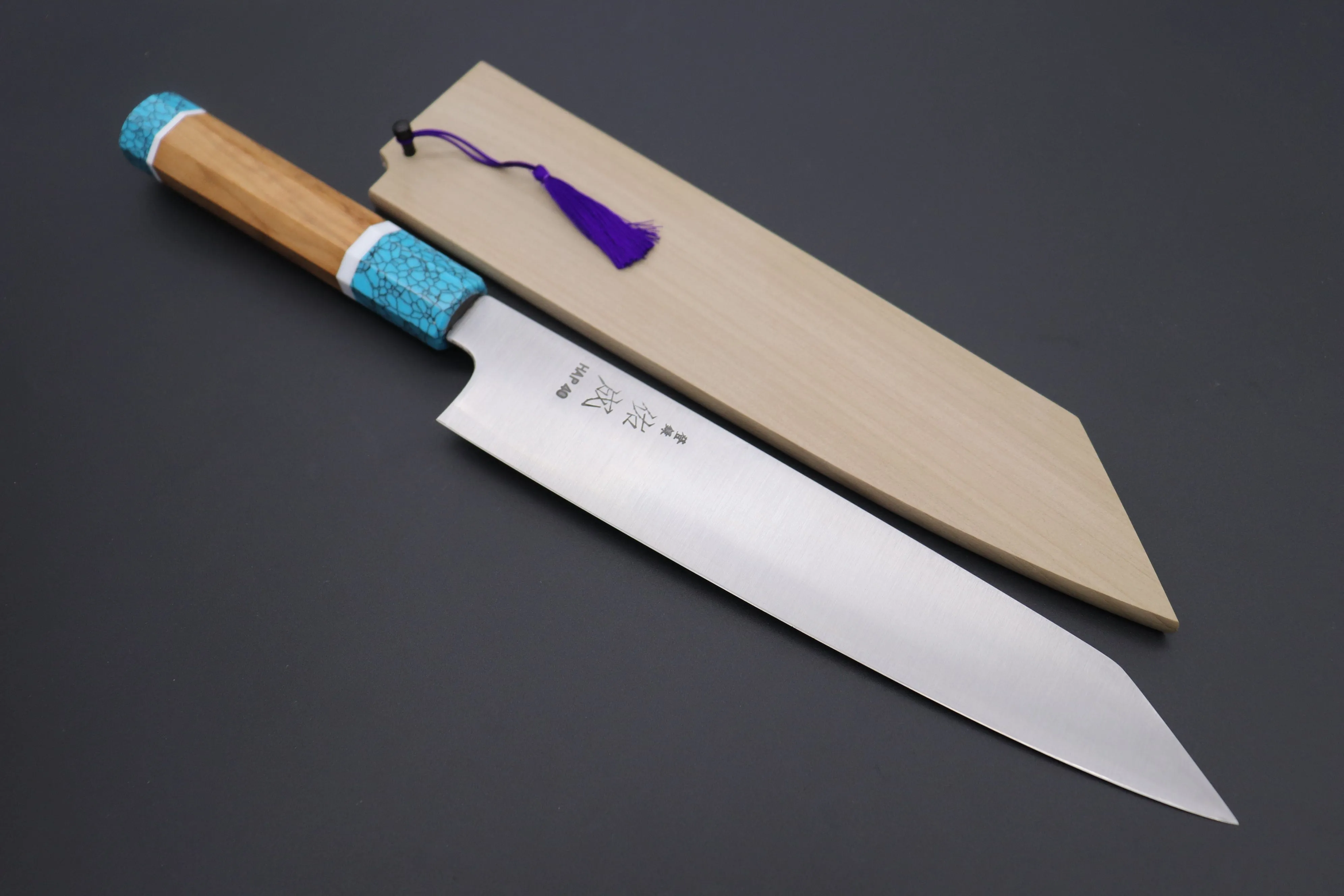Custom Limited Edition, Sukenari HAP-40 Clad Kiritsuke Slicer 240mm (9.4 inch, SCL-311)