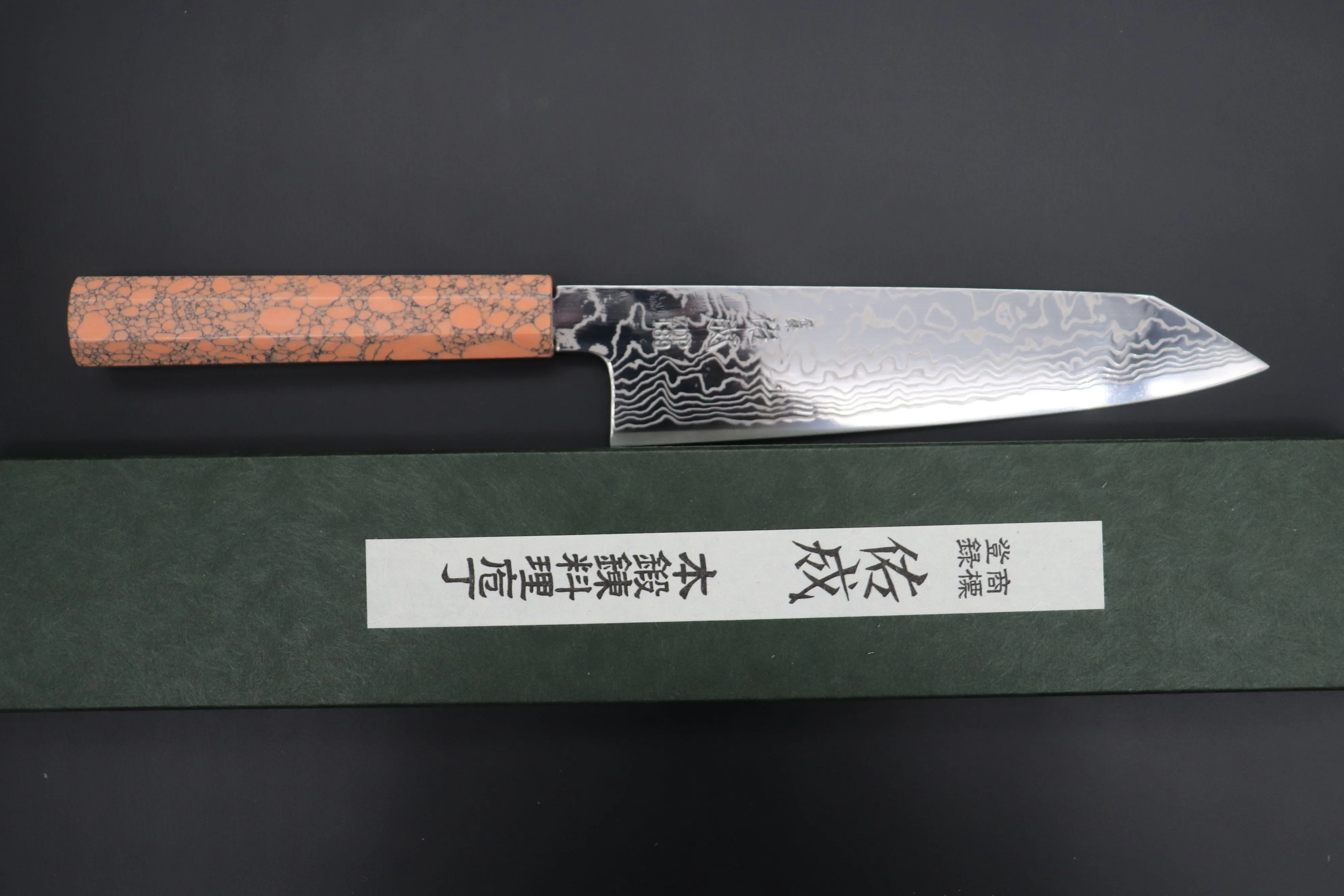 Custom Limited Edition, Sukenari ZDP-189 Nickel Damascus Kiritsuke 210mm (8.2 inch, SCL-416)