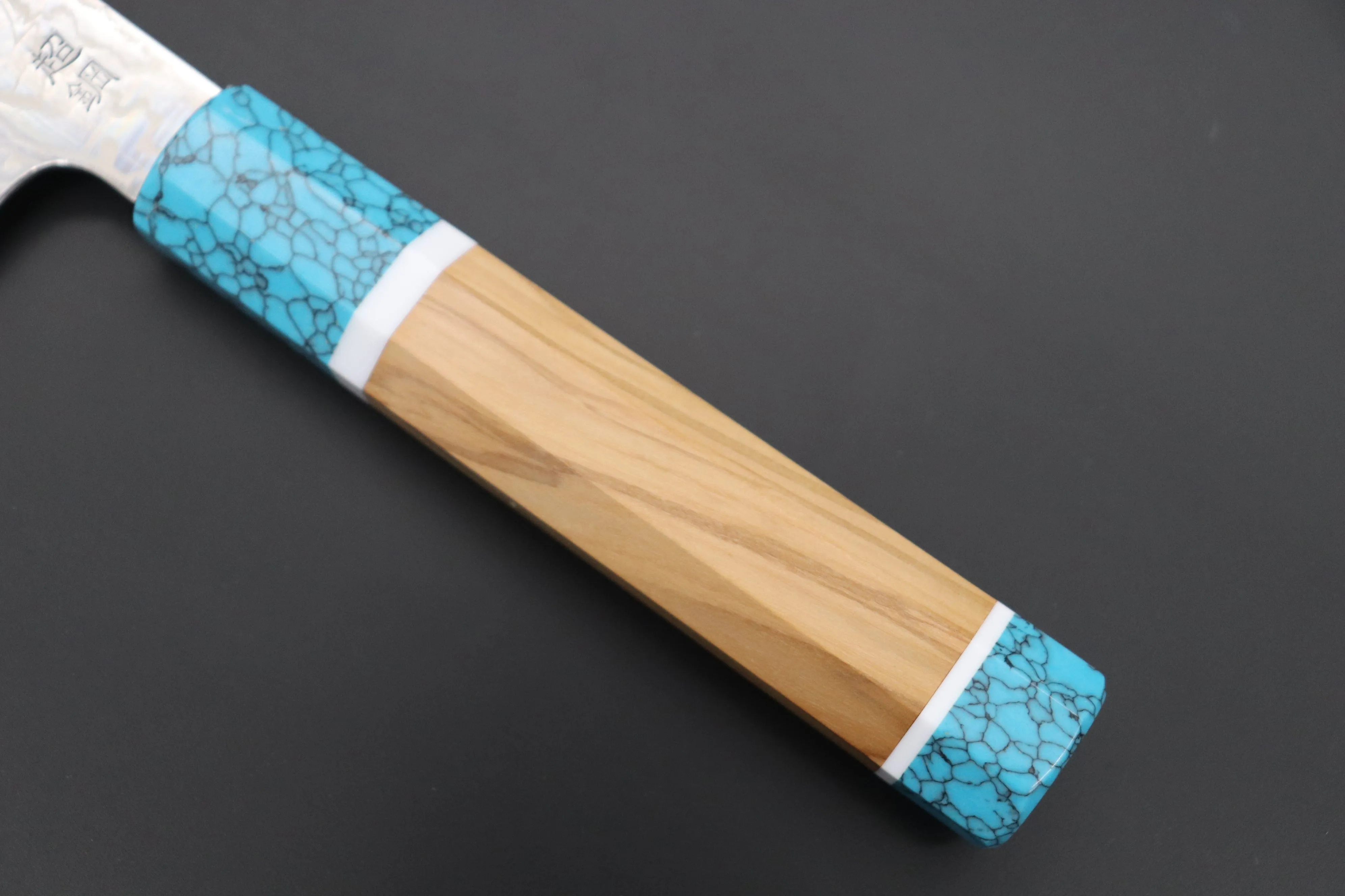 Custom Limited Edition, Sukenari ZDP-189 Nickel Damascus Wa Gyuto 210mm (8.2 inch, SCL-351)