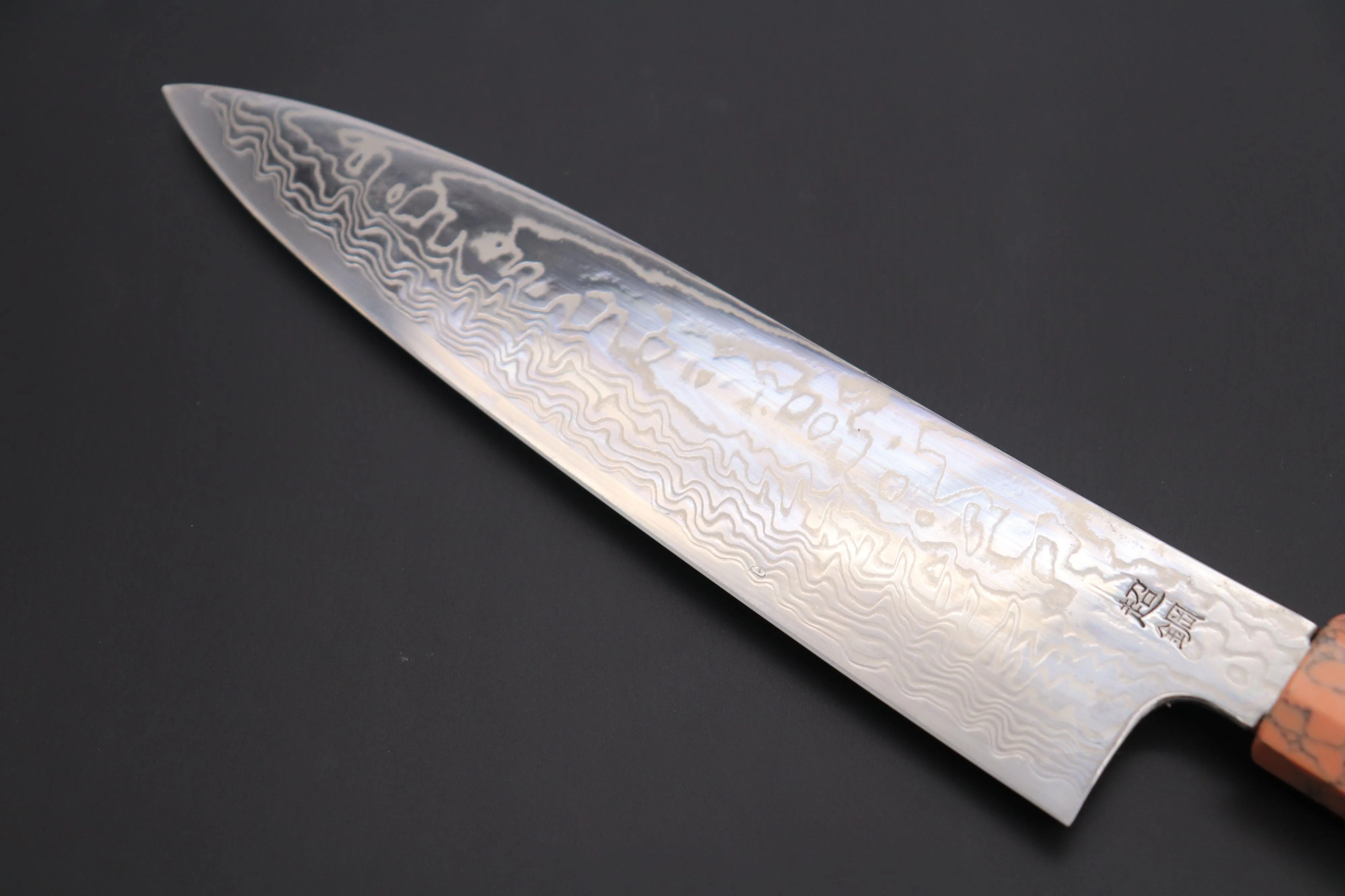 Custom Limited Edition, Sukenari ZDP-189 Nickel Damascus Wa Gyuto 210mm (8.2 inch, SCL-421)