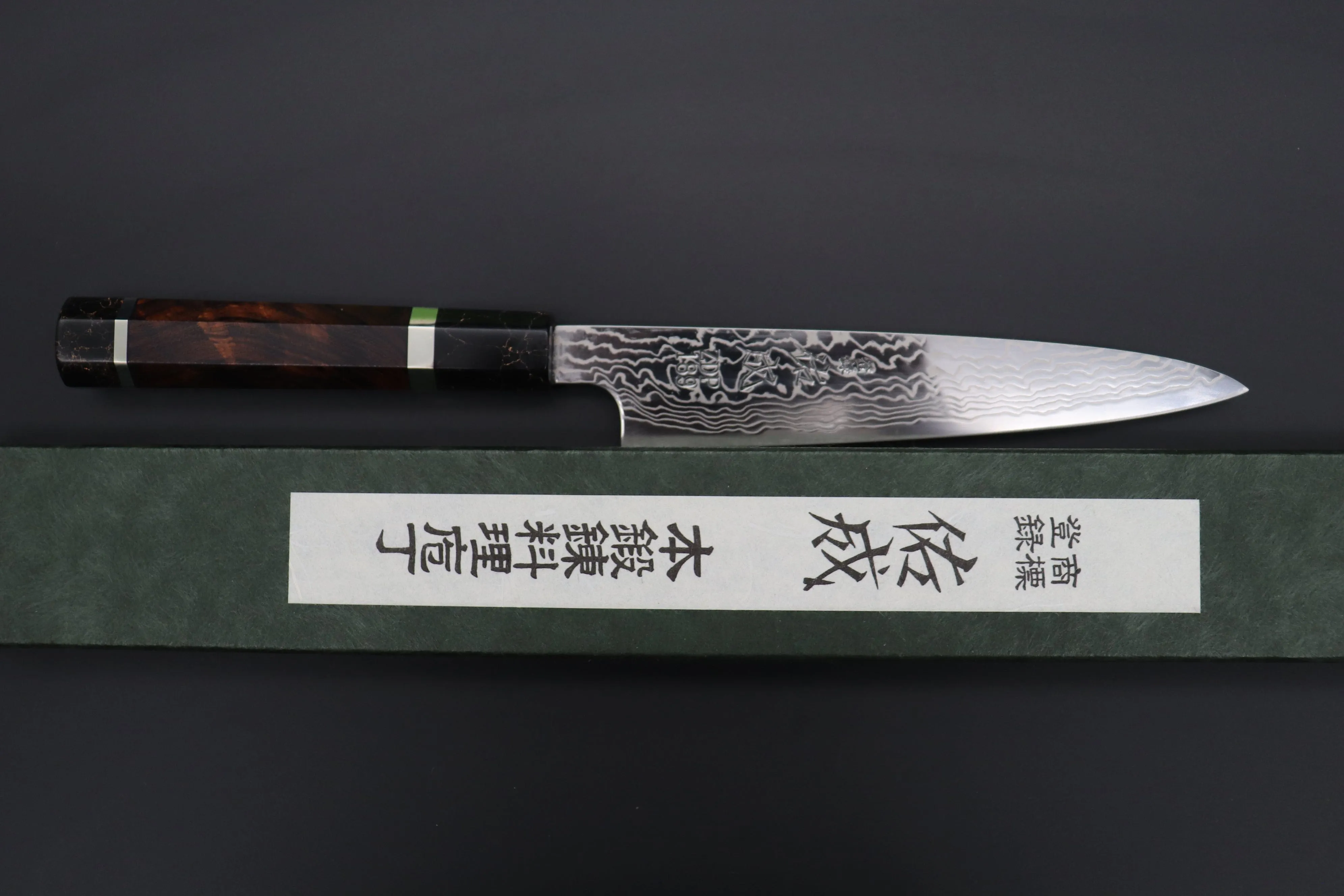 Custom Limited Edition, Sukenari ZDP-189 Nickel Damascus Wa Petty 165mm (6.4 inch, SCL-449)