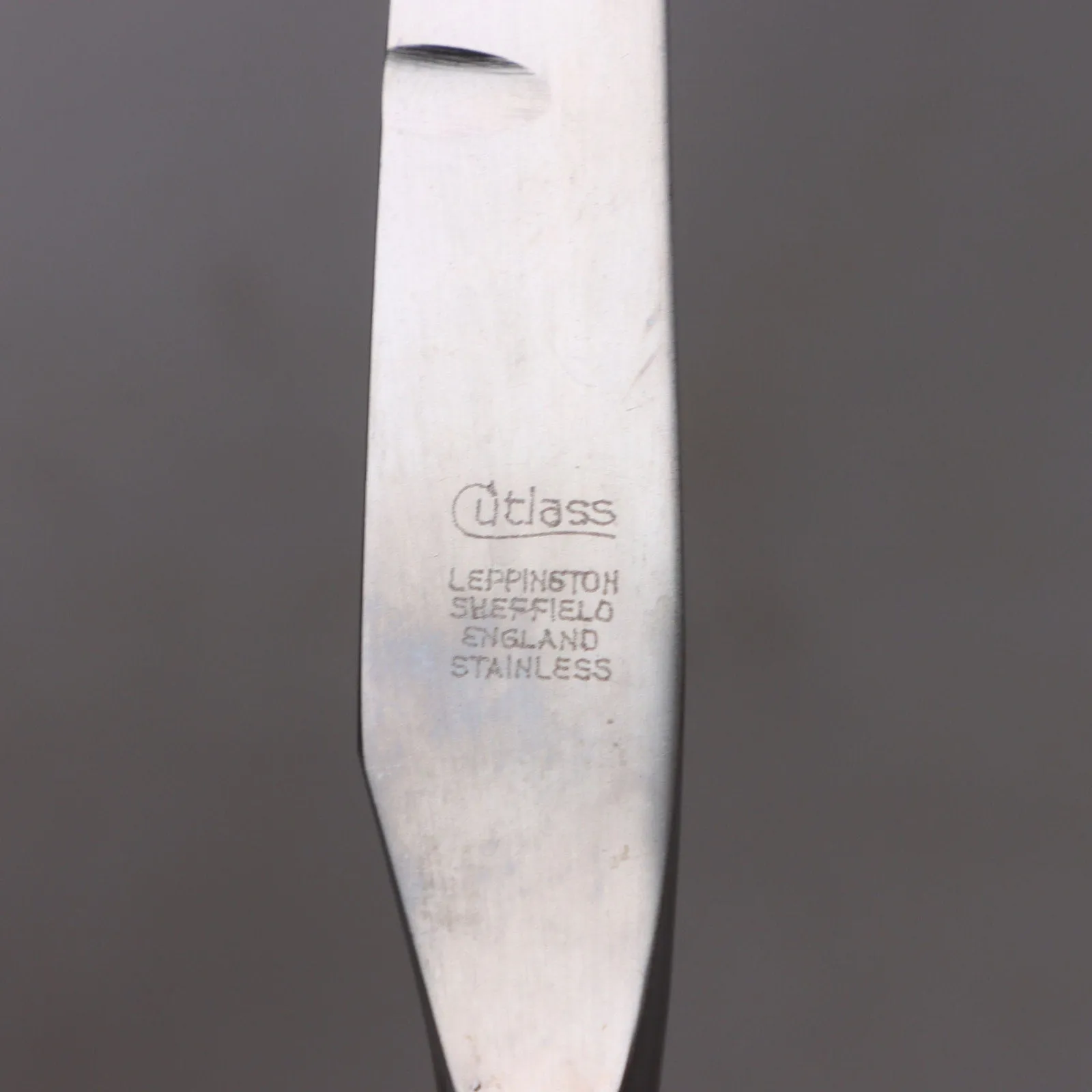 Cutlass Leppington Sheffield Stainless 6pc Steak Knife Set in Box Art Deco MCM