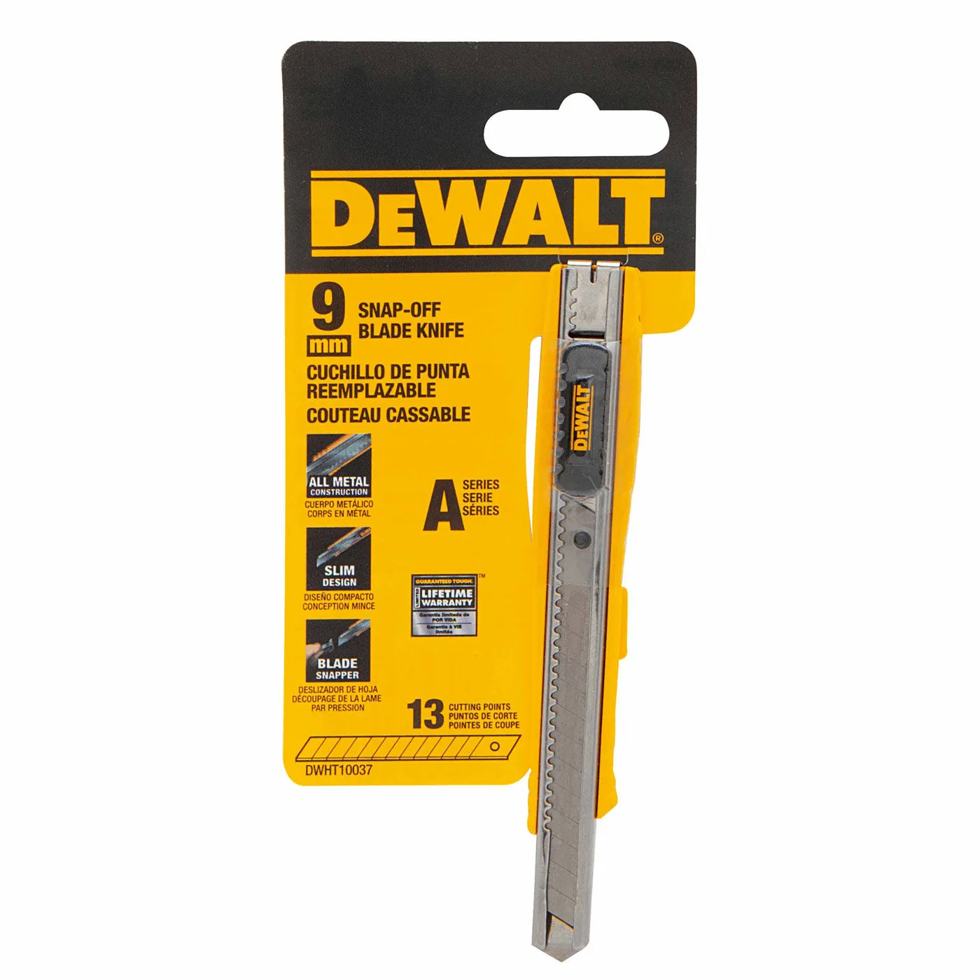 DeWalt DWHT10037 9mm Single Blade Snap-Off Knife