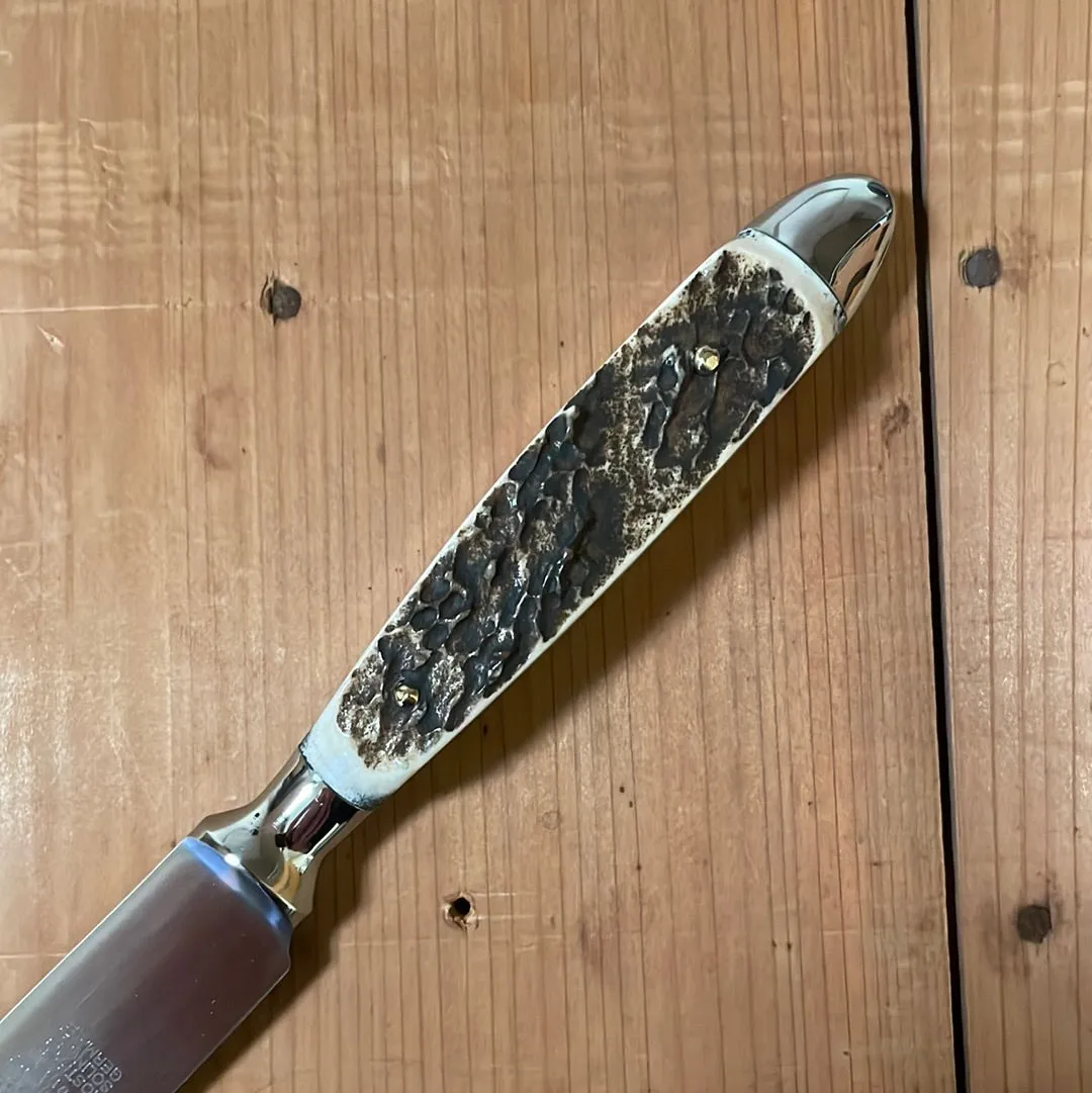 Eichenlaub Forged Tableware Steak Knife Set Stainless Staghorn Polish Handles - 6 Pieces
