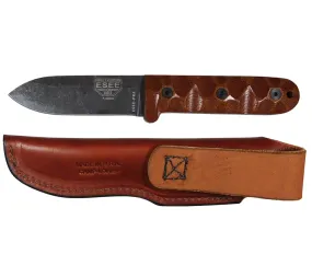 ESEE Knives PR-4 Knife with Leather Sheath
