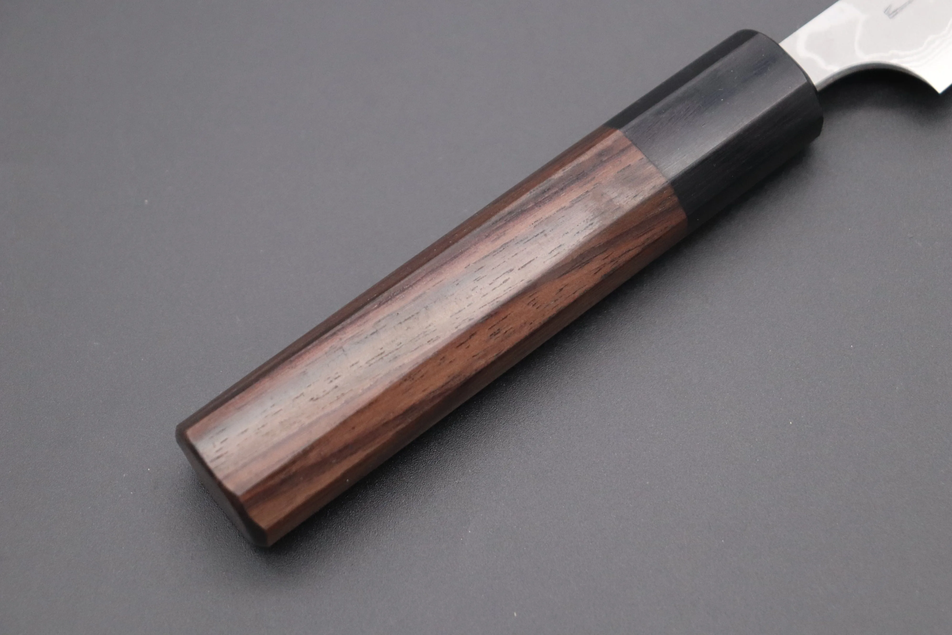 Fu-Rin-Ka-Zan Aogami Super Custom Damascus Series FASD-1P Wa Paring 80mm (3.1 inch, Octagonal Red-Sandalwood Handle)