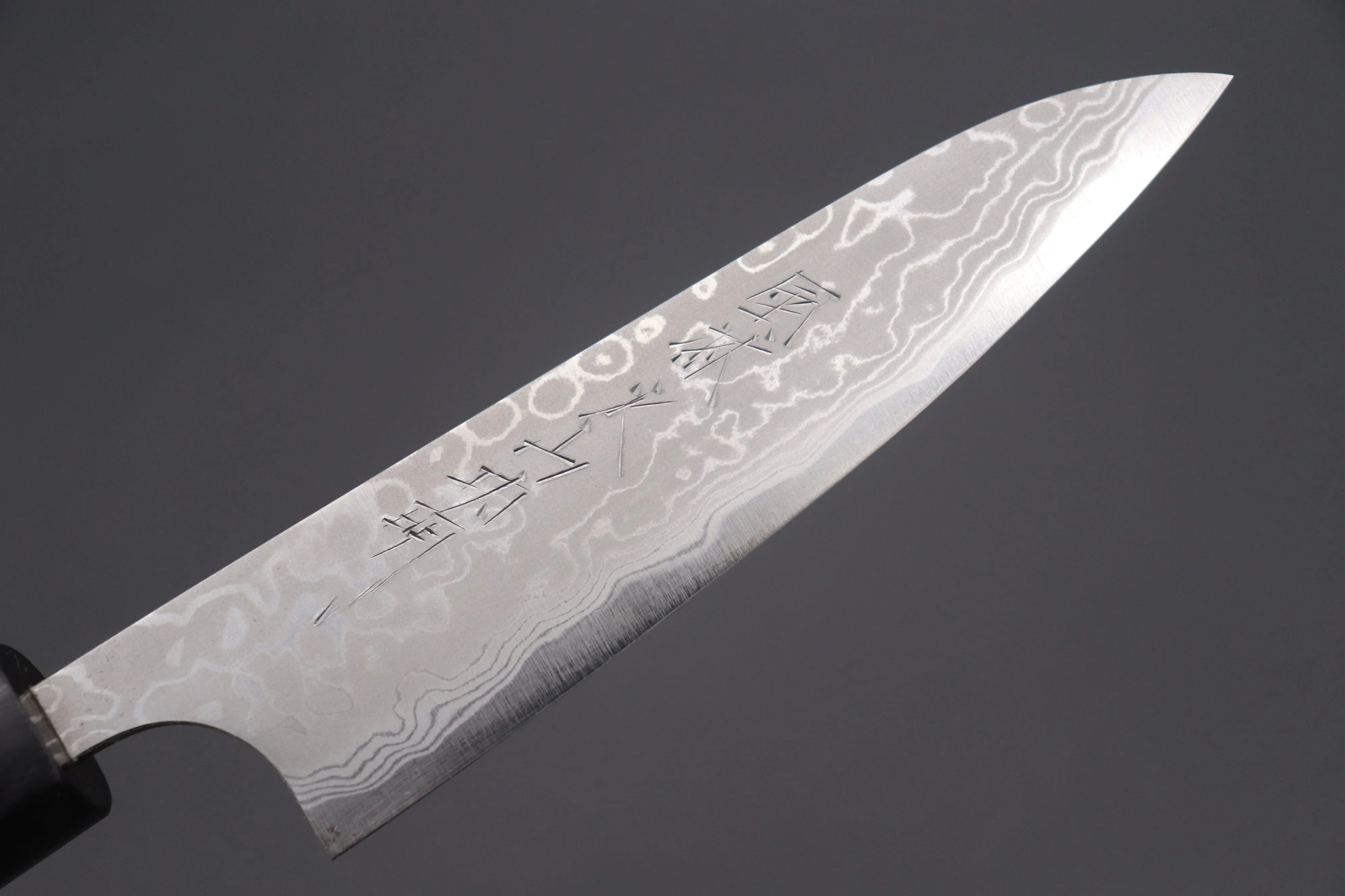Fu-Rin-Ka-Zan Aogami Super Custom Damascus Series Wa Petty (120mm and 150mm, 2 sizes, Octagonal Red-Sandalwood Handle)