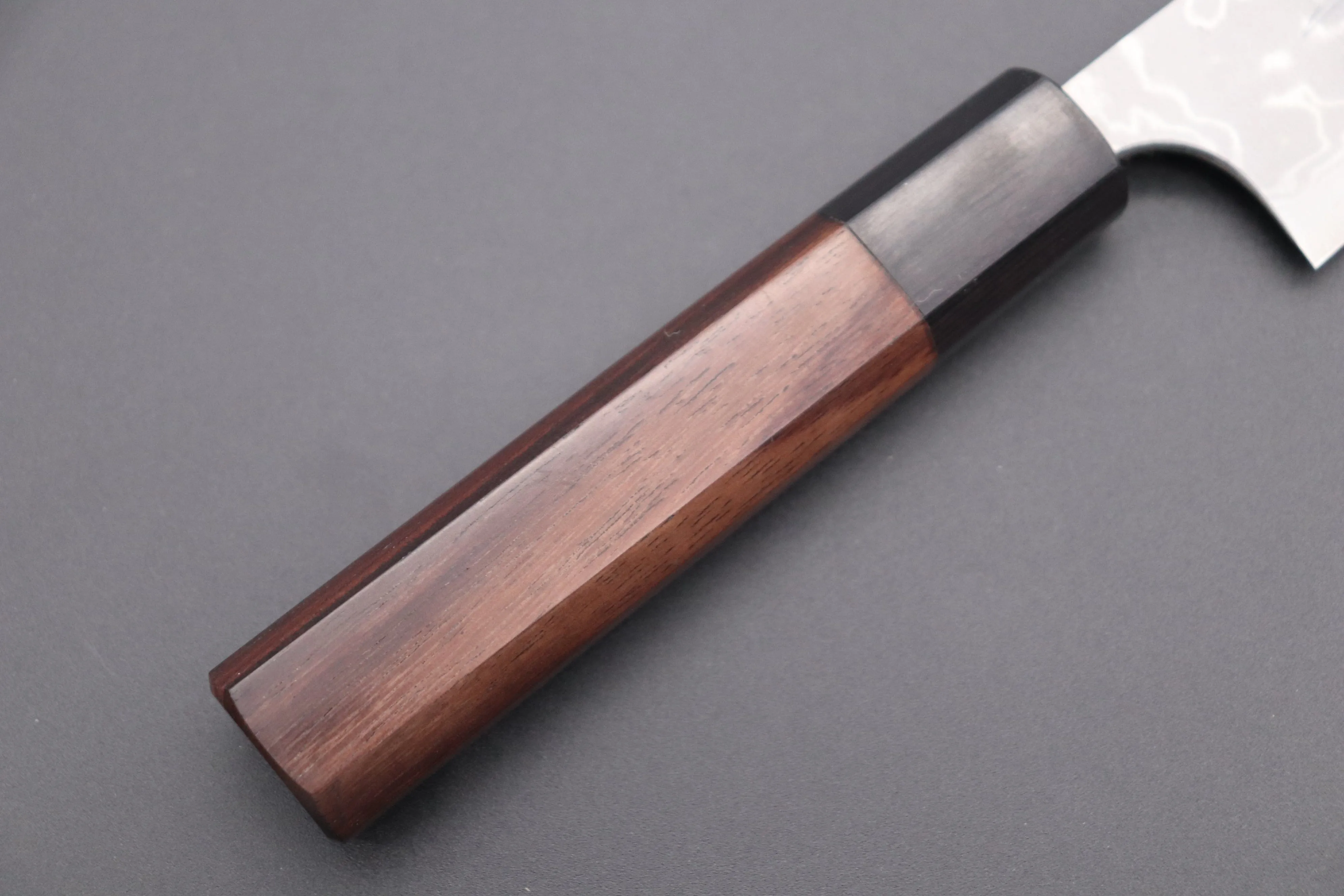 Fu-Rin-Ka-Zan Aogami Super Custom Damascus Series Wa Petty (120mm and 150mm, 2 sizes, Octagonal Red-Sandalwood Handle)