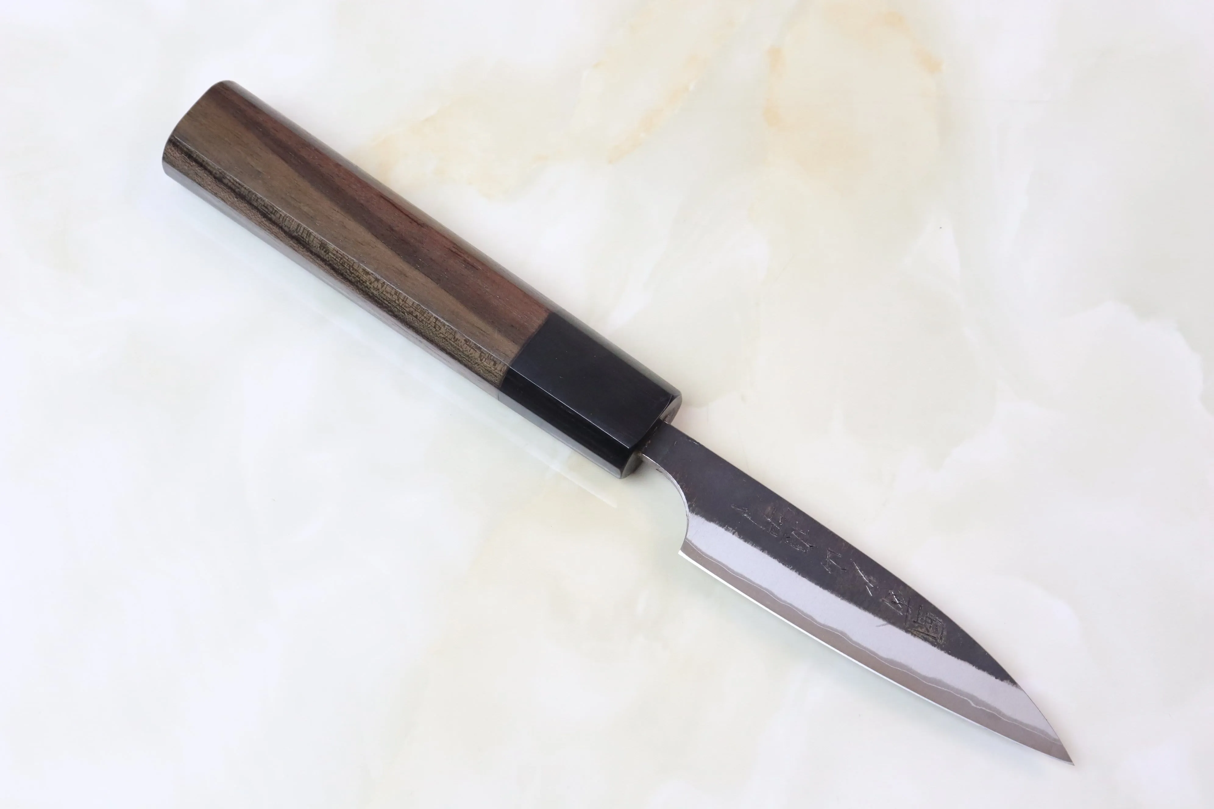 Fu-Rin-Ka-Zan Aogami Super Kurouchi Series FAB-1P Wa Paring 85mm (3.3 inch, Octagon Shaped Red-Sandal Wood Handle)
