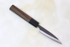 Fu-Rin-Ka-Zan Aogami Super Kurouchi Series FAB-1P Wa Paring 85mm (3.3 inch, Octagon Shaped Red-Sandal Wood Handle)