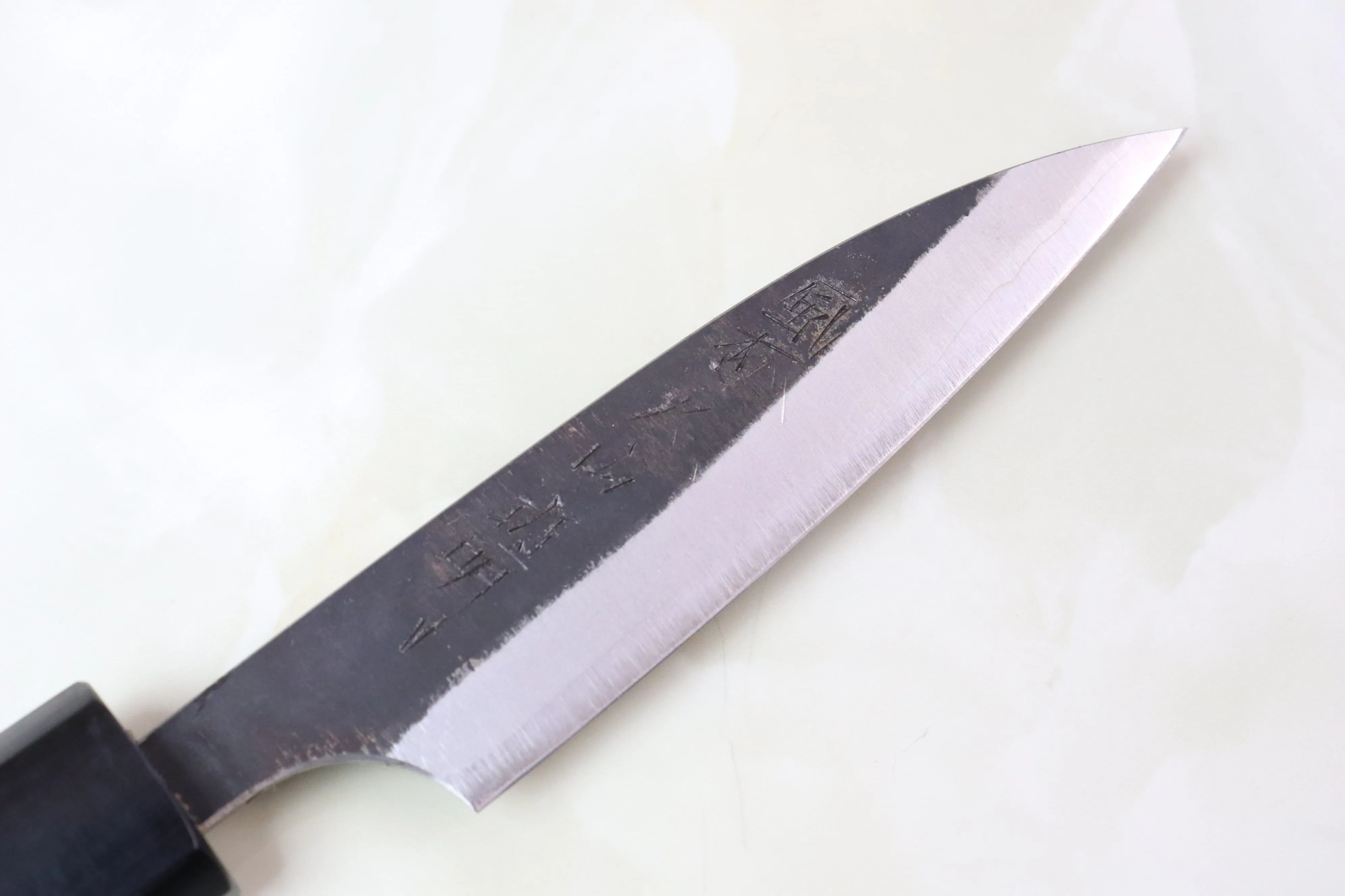 Fu-Rin-Ka-Zan Aogami Super Kurouchi Series FAB-1P Wa Paring 85mm (3.3 inch, Octagon Shaped Red-Sandal Wood Handle)