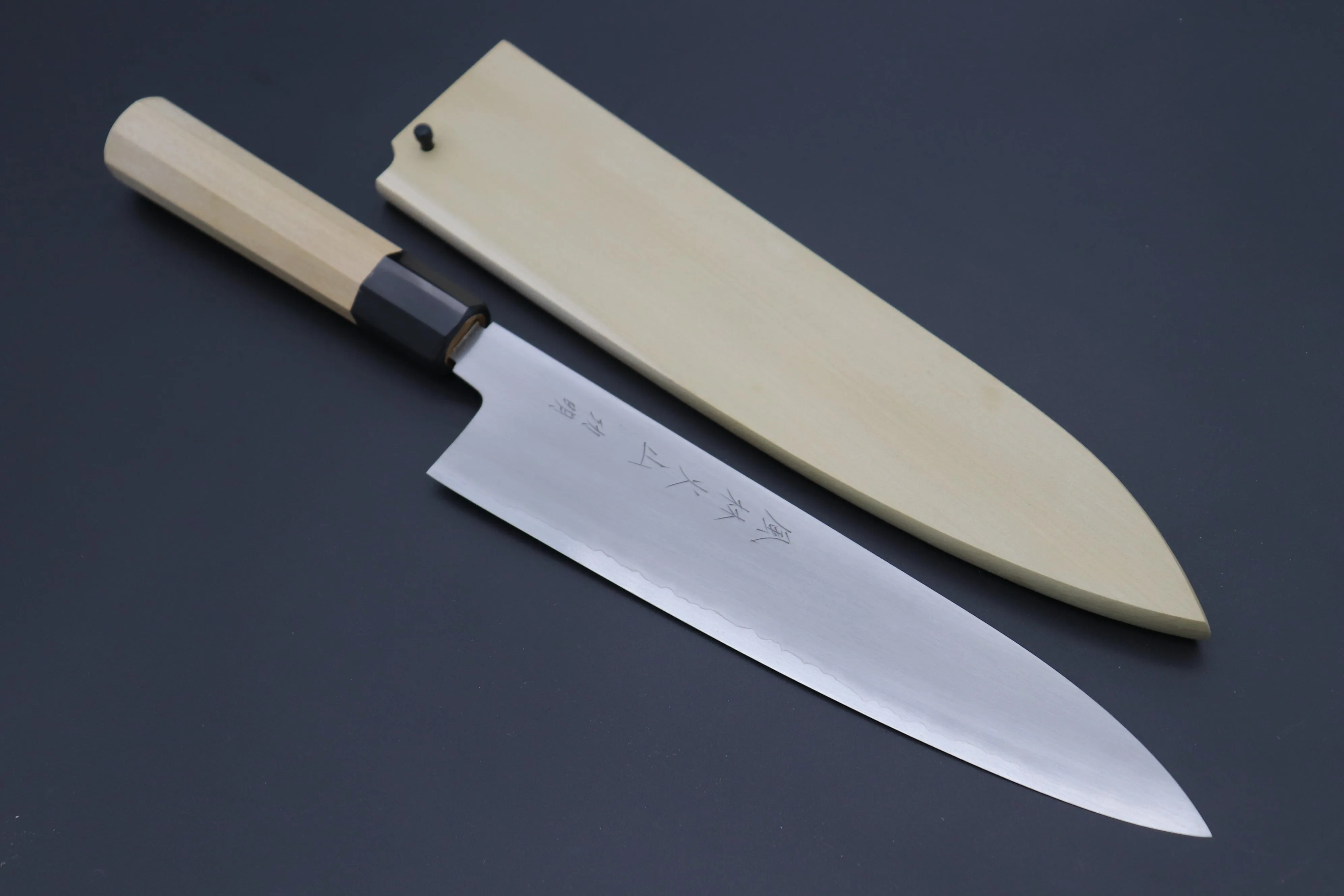Fu-Rin-Ka-Zan Hon Kasumi Gingami No.3 Wa Gyuto  (210mm and 240mm, 2 Sizes, Double Bevel Edge)