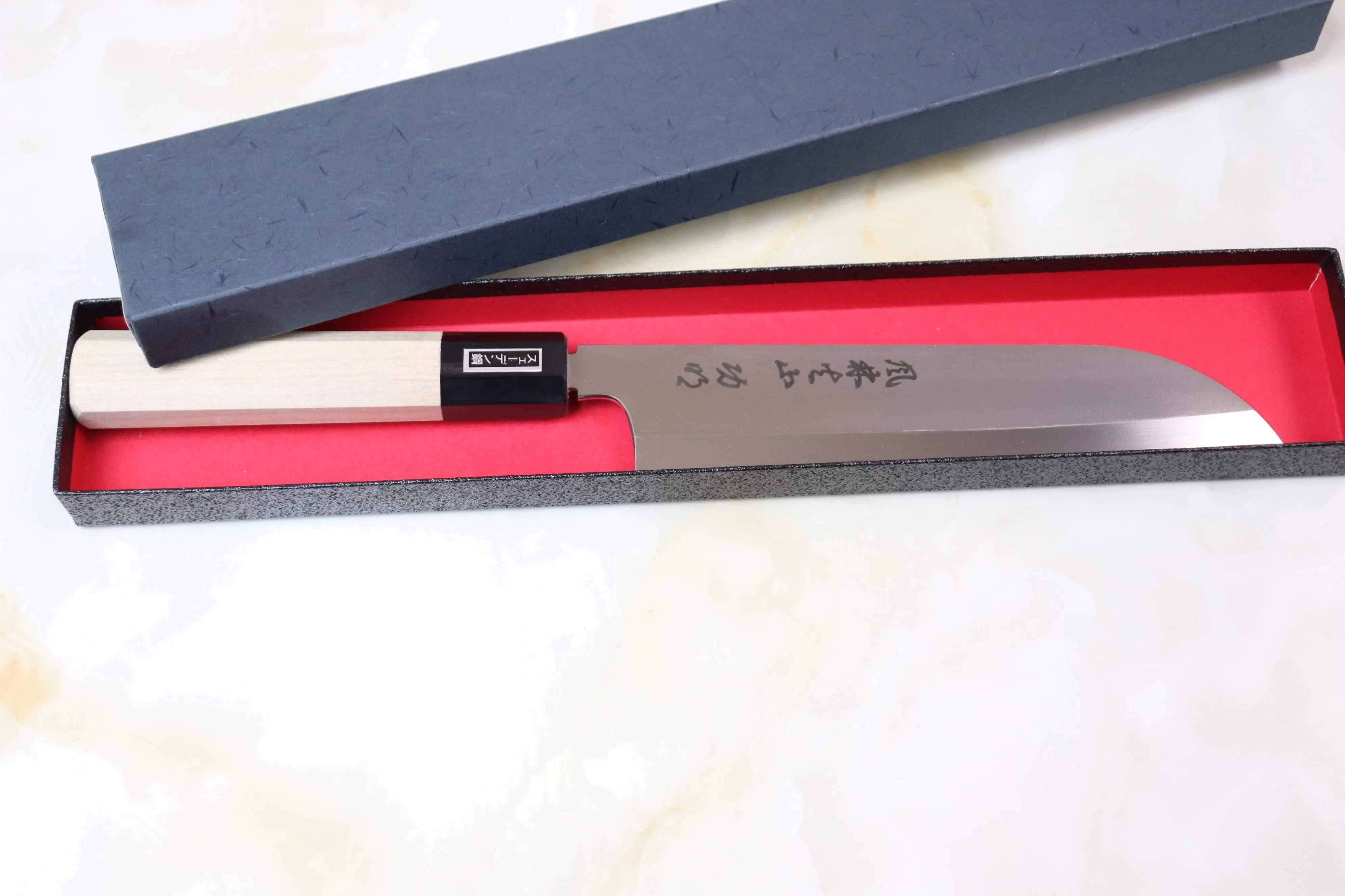 Fu-Rin-Ka-Zan Pure Sweden Stainless Steel Wa Series FS-10 Kamagata-Mukimono 195mm  (Single Bevel Edge)