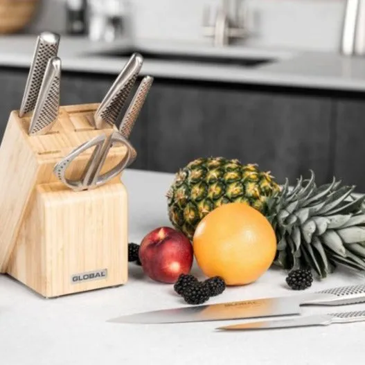 Global Takashi G-79668B 8 Piece Knife Block Set
