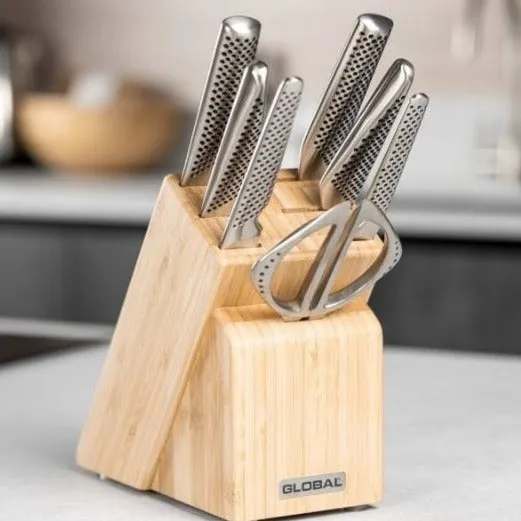 Global Takashi G-79668B 8 Piece Knife Block Set