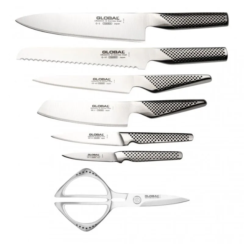 Global Takashi G-79668B 8 Piece Knife Block Set