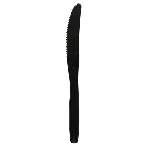 Karat PP Medium Heavy Weight Knives Bulk Box - Black - 1,000 ct