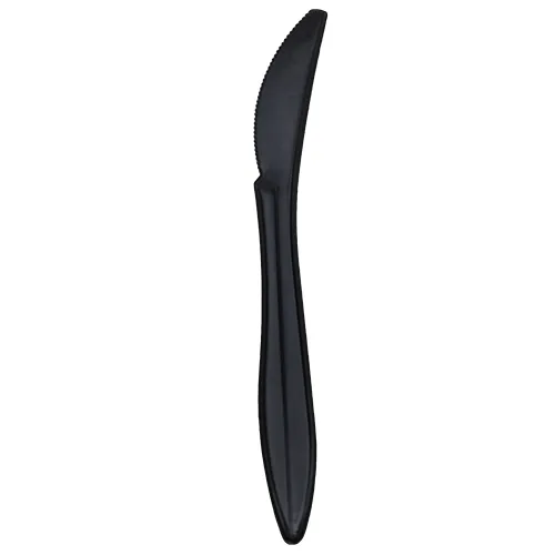 Karat PP Medium Weight Knives Bulk Box - Black - 1,000 ct