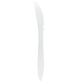 Karat PP Medium Weight Knives Bulk Box - White - 1,000 ct