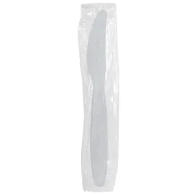 Karat PS Heavy Weight Knives - White - Wrapped - 1,000 ct