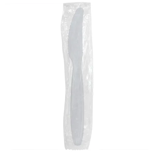Karat PS Heavy Weight Knives - White - Wrapped - 1,000 ct