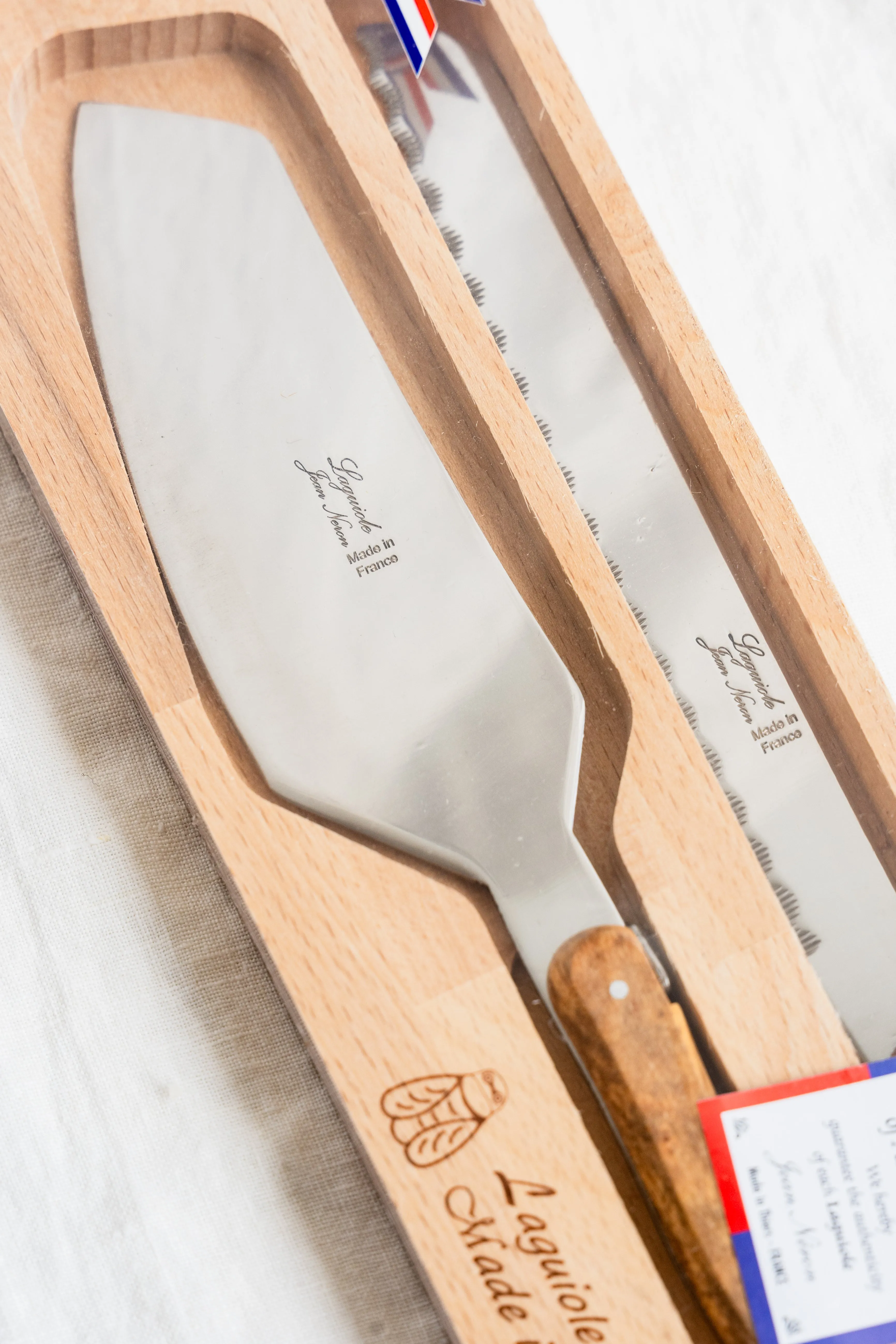 Kiss That Frog Cake Server With Serrated Knife in Box