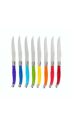 Laguiole Rainbow Steak Knife Set