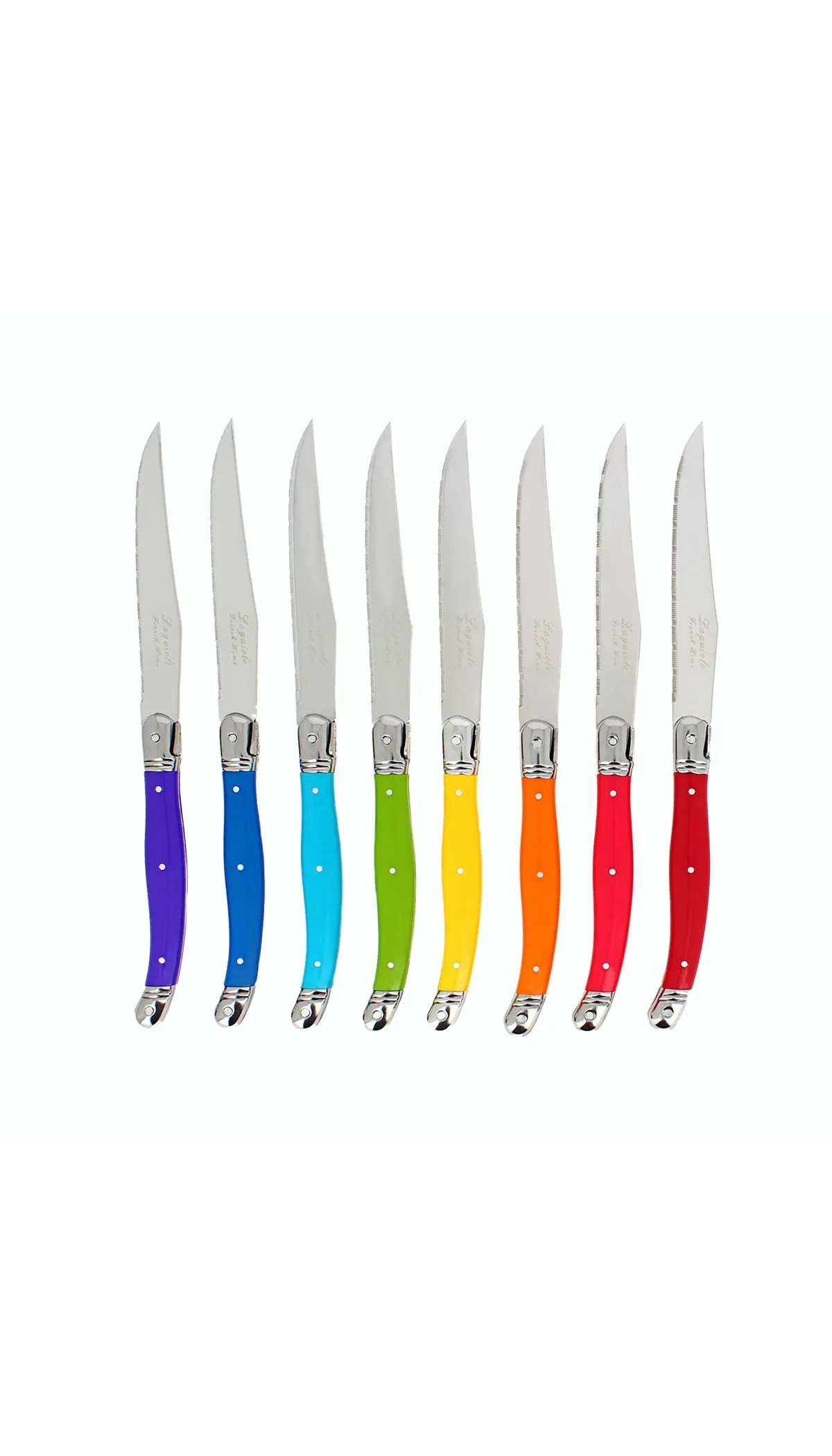 Laguiole Rainbow Steak Knife Set