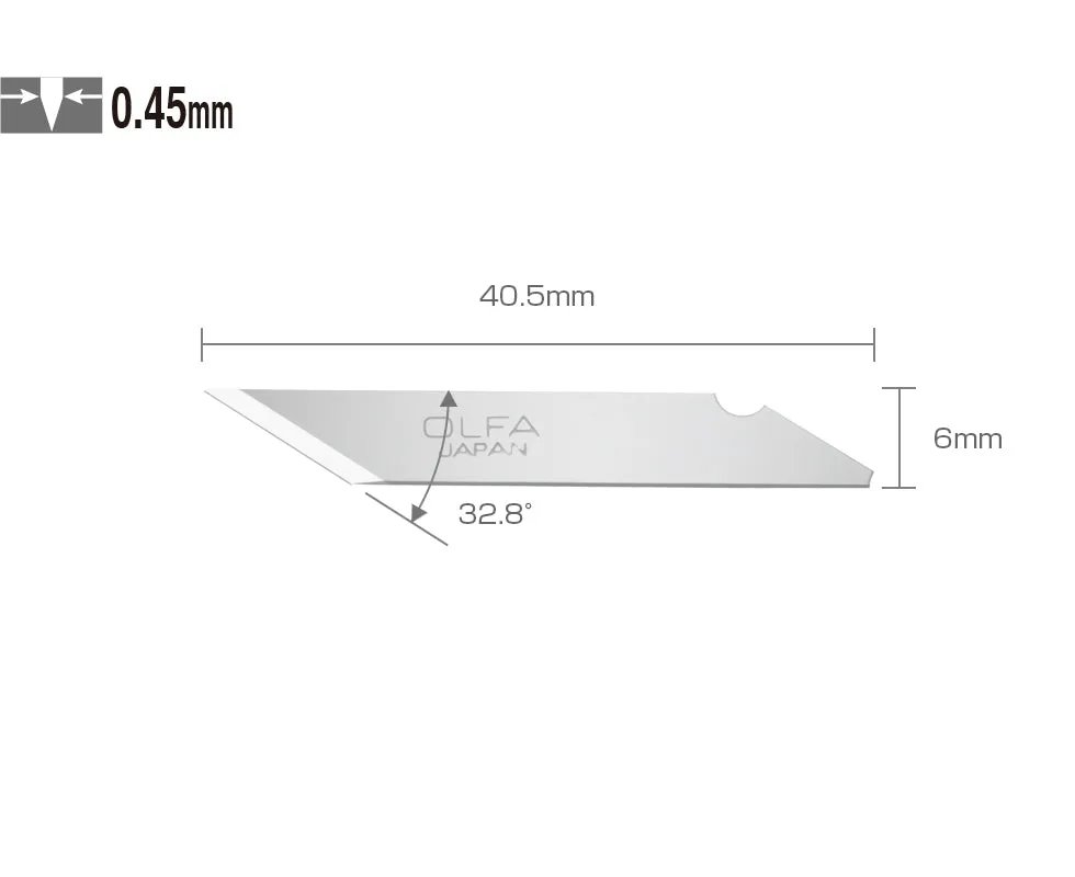 Olfa KB Multi-Purpose Art Blades, Pack Of 25