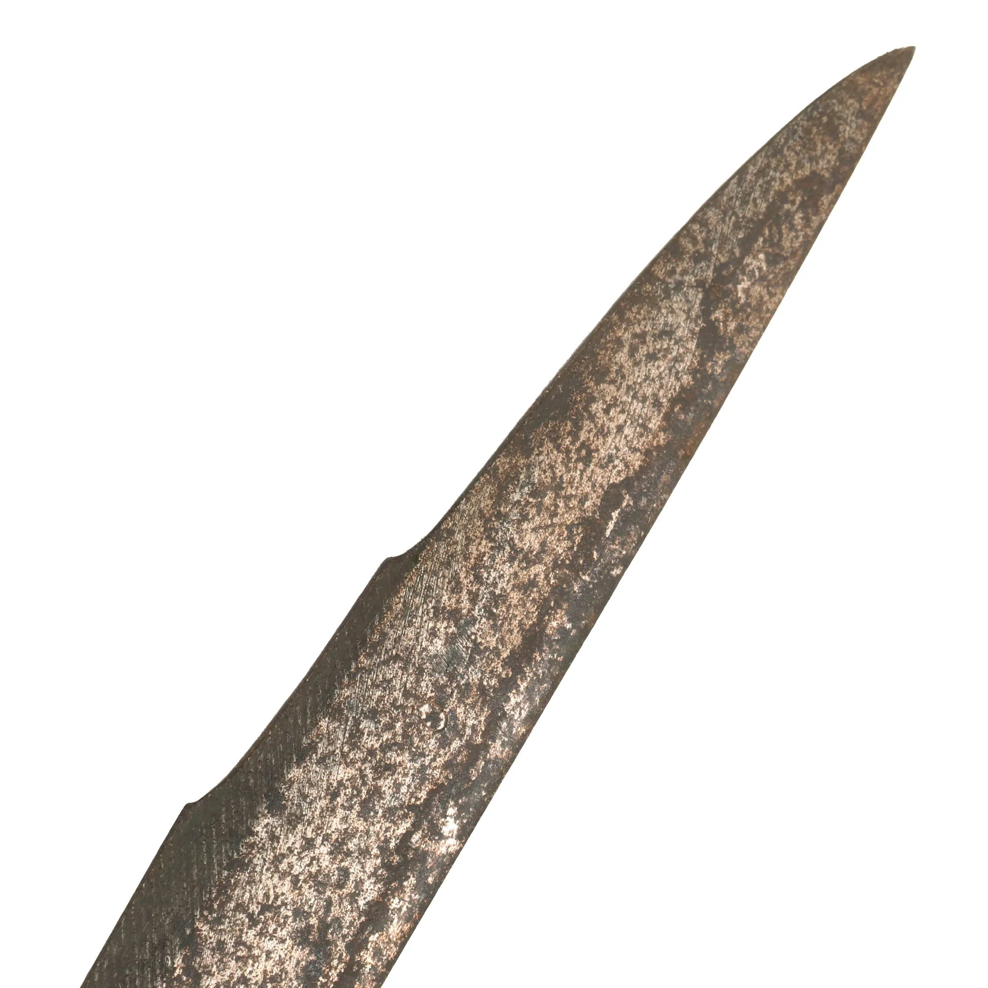 Original 19th Century Borneo Dayak Headhunters Mandau with Pisau Raout Knife & Wooden Scabbard
