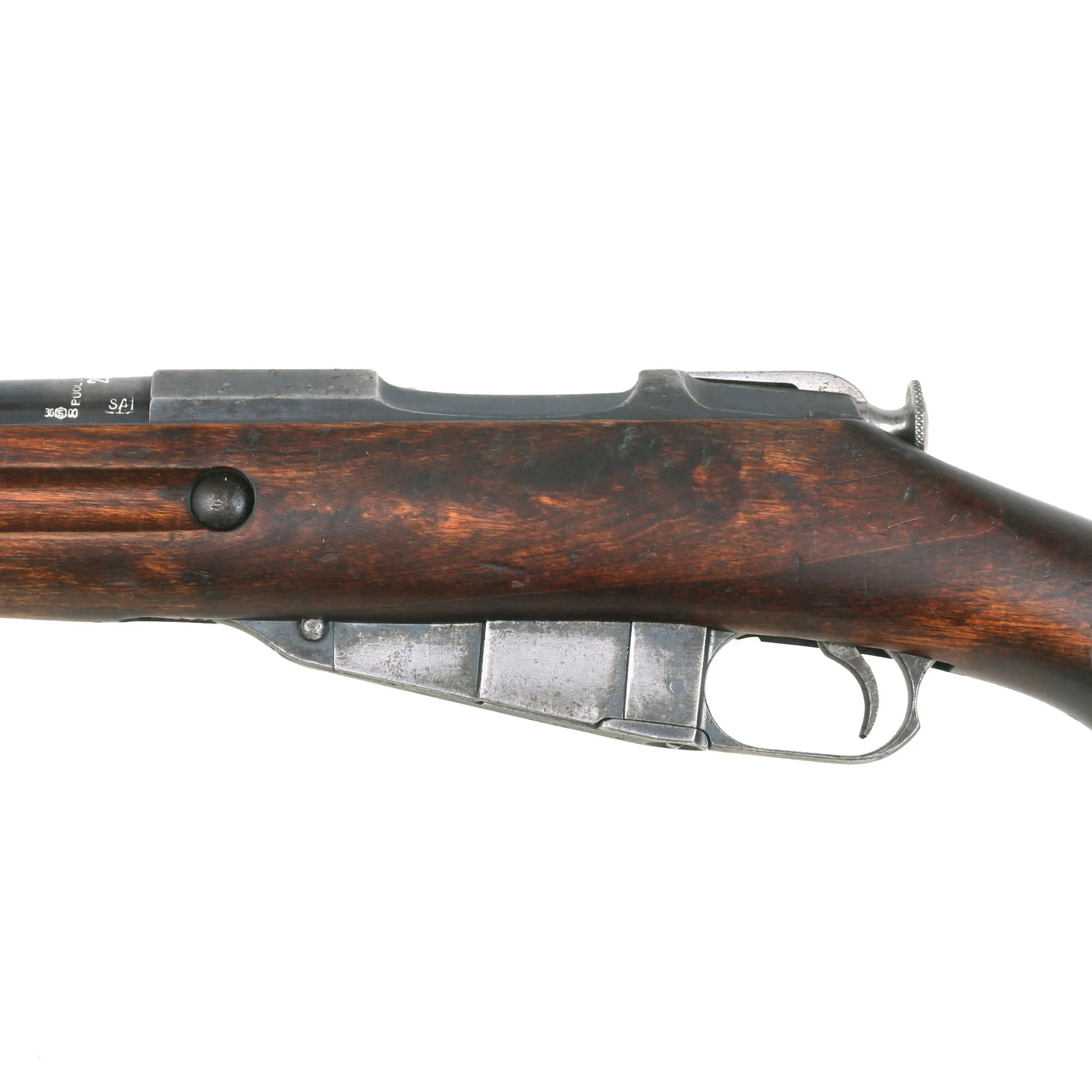Original Antique Finnish Continuation War Model M/39 Mosin-Nagant Rifle Serial 208220 with 1941 Dated Barrel - Antique Tula Receiver Dated 1897