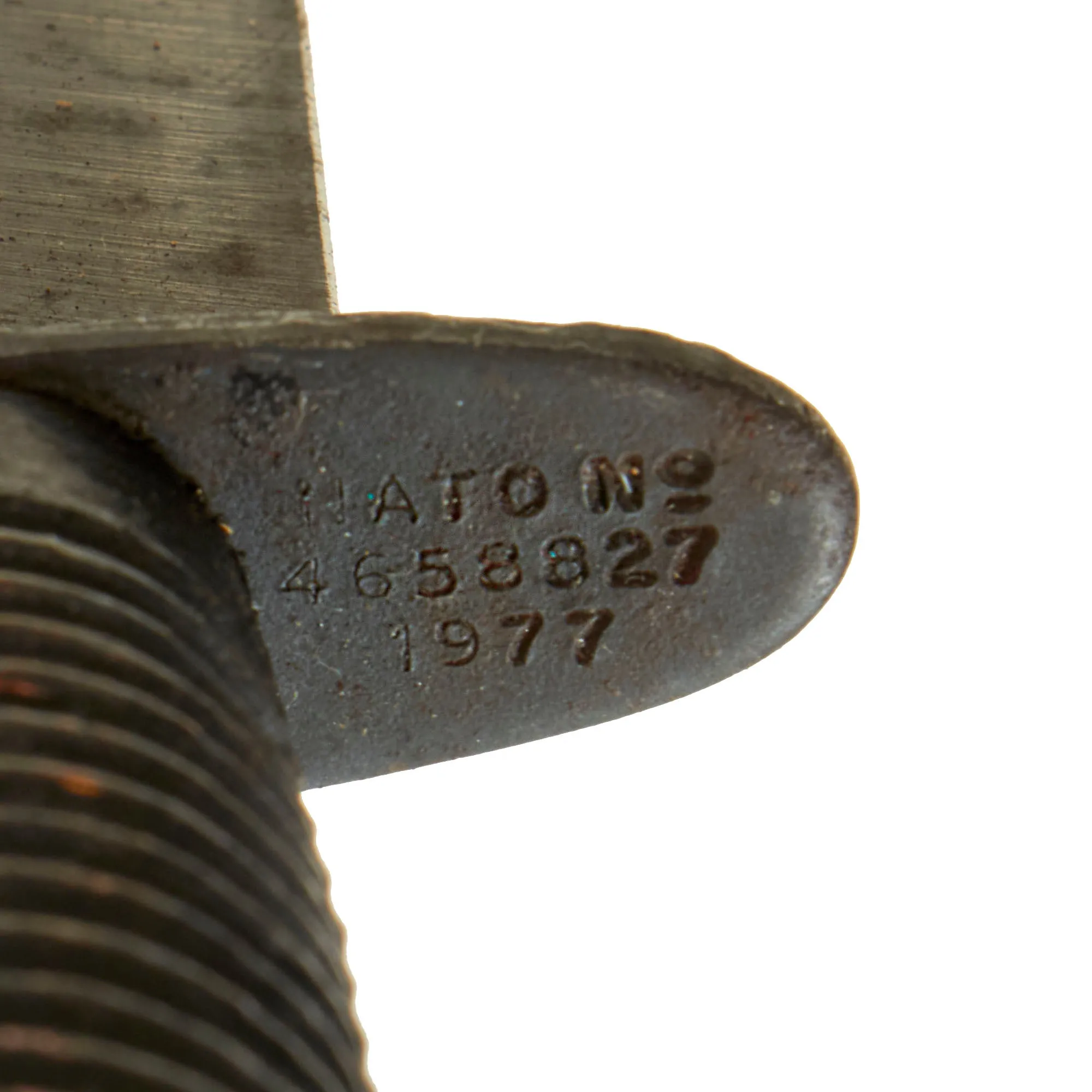 Original British 1970s NATO Fairbairn Sykes Fighting Knife with Scabbard - Marked Sheffield England