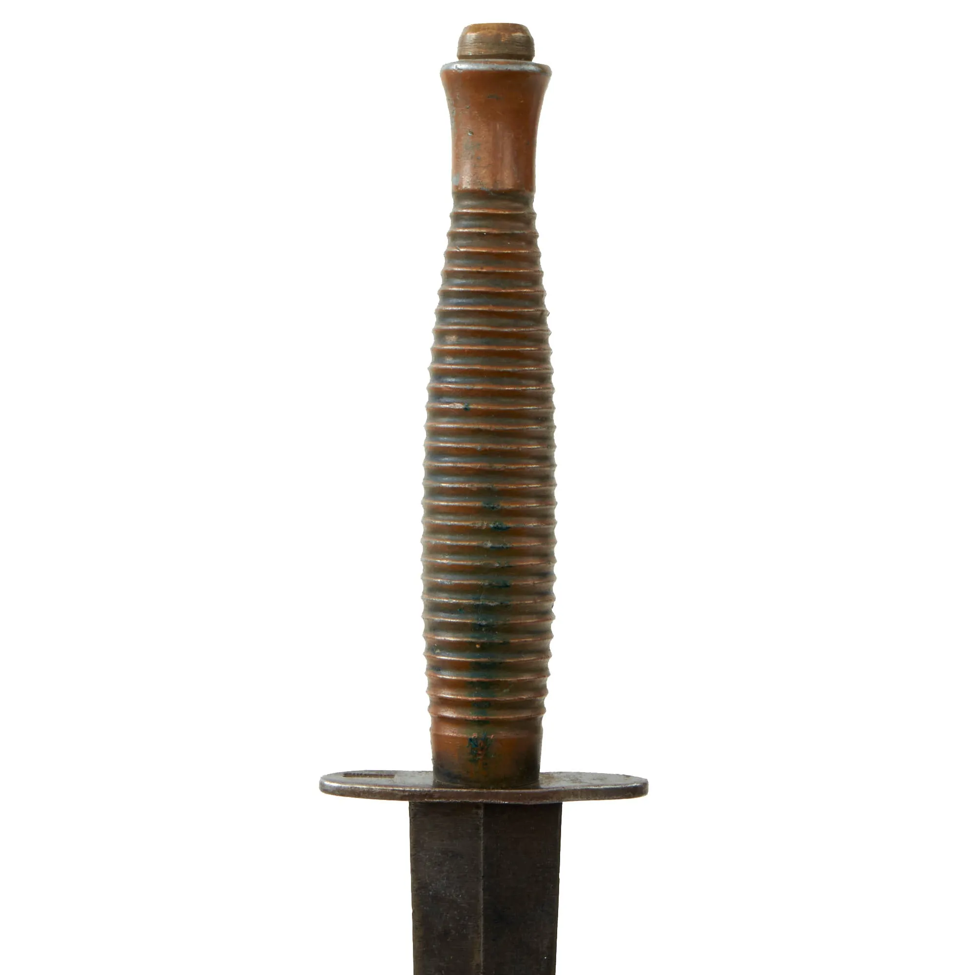 Original British Late WWII or Early Post War 3rd Pattern Fairbairn Sykes Fighting Knife Marked Sheffield England with “Theater Made” Scabbard