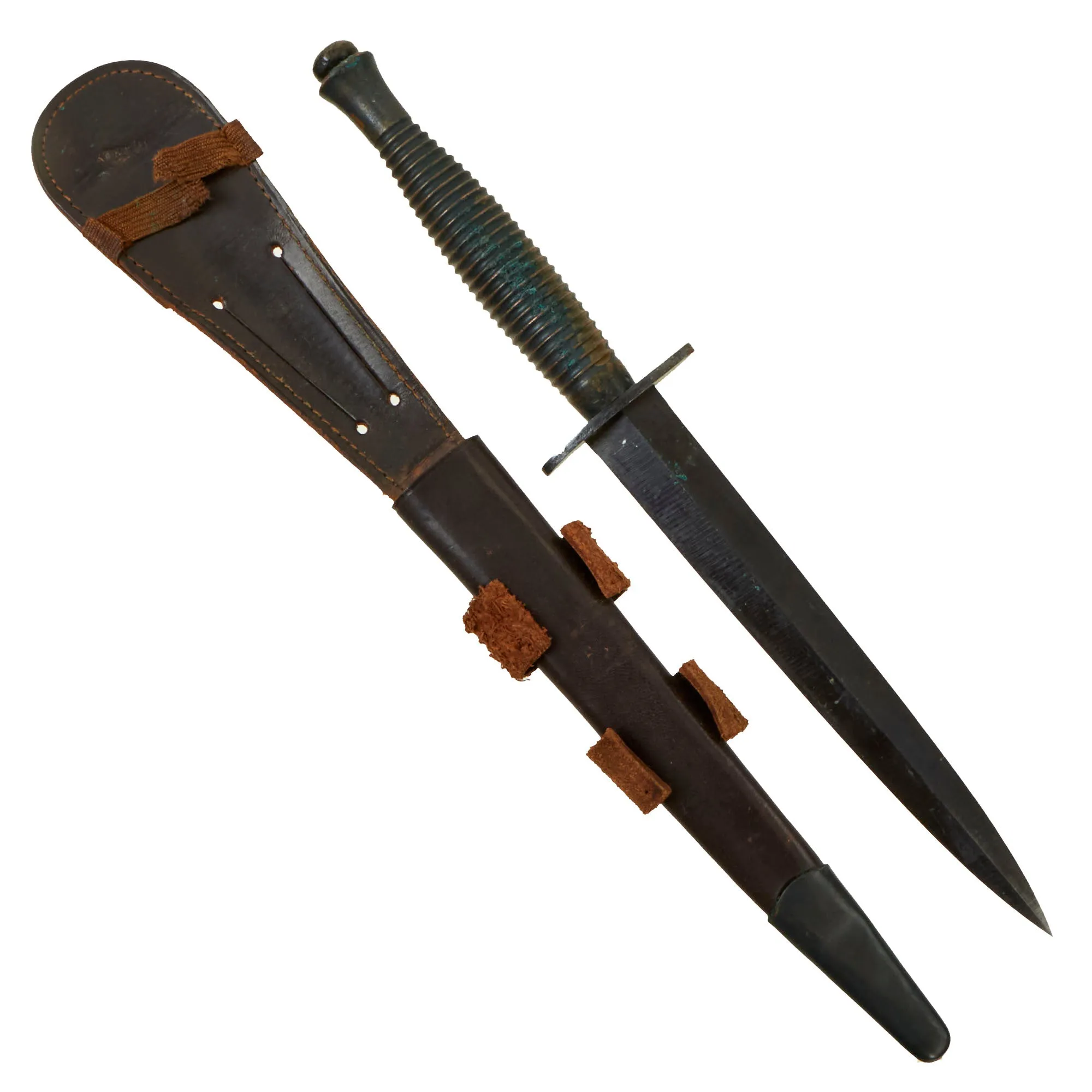 Original British WWII 3rd Pattern Fairbairn-Sykes Fighting Knife with Scabbard