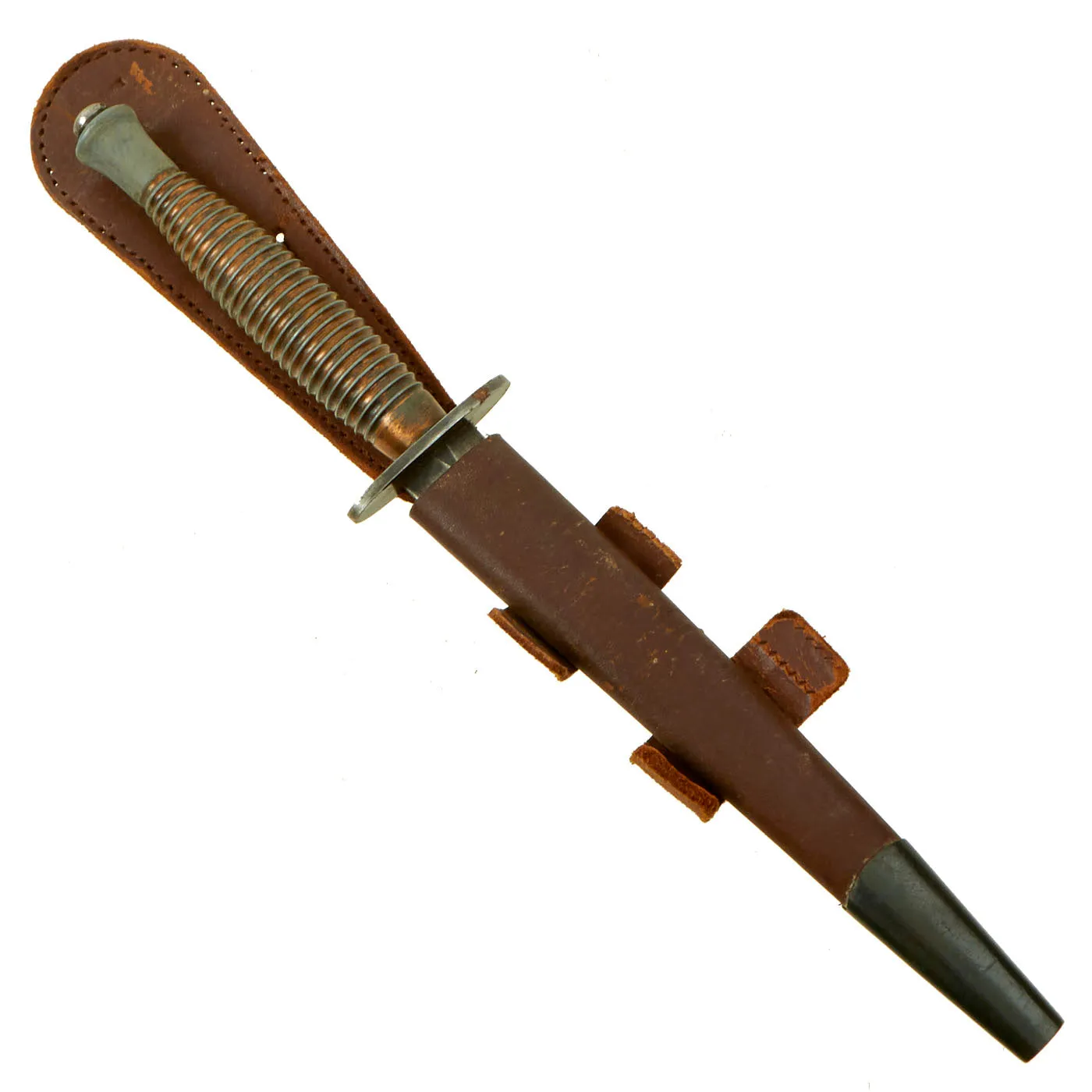 Original British WWII 3rd Pattern Fairbairn Sykes Fighting Knife with Scabbard