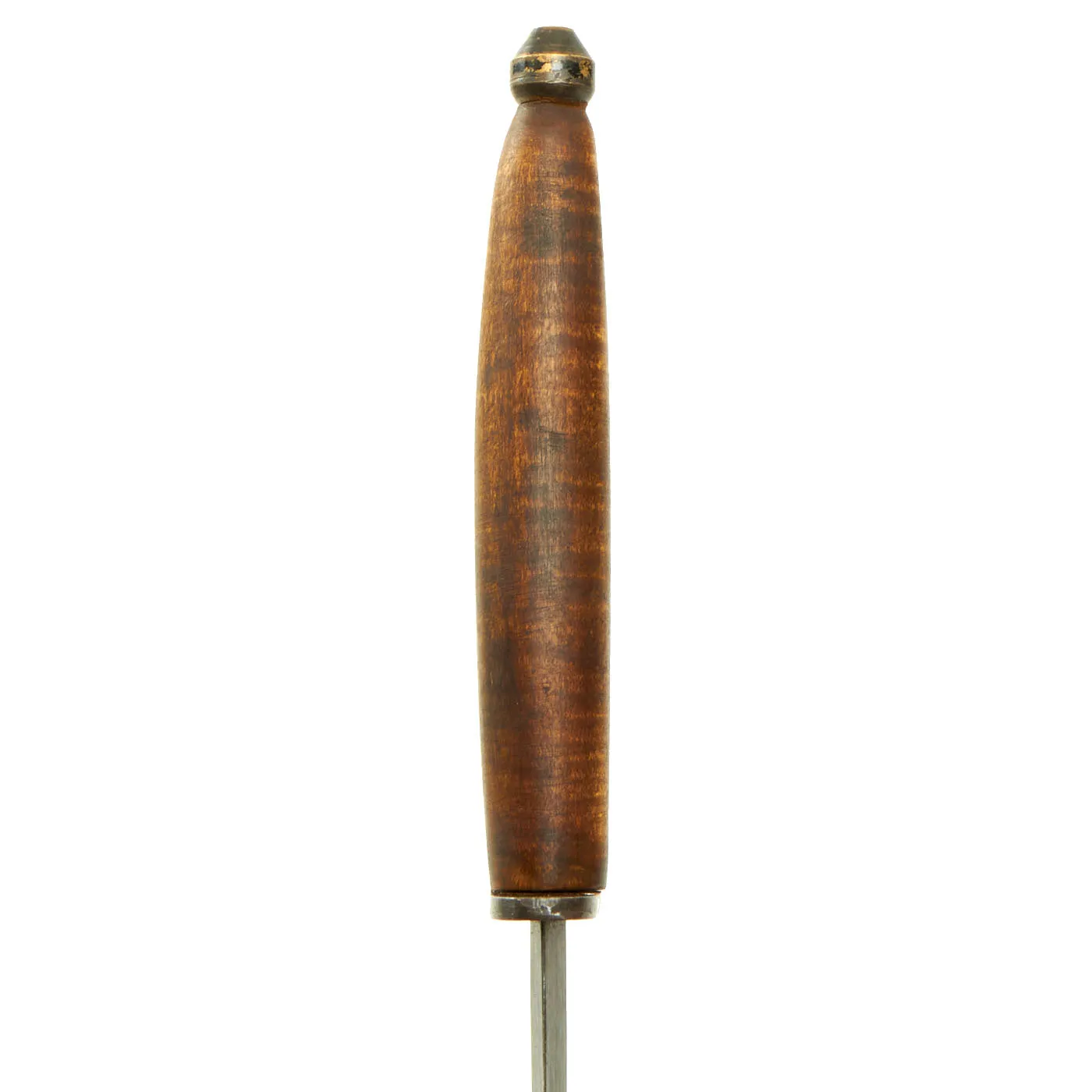 Original British WWII Custom 3rd Pattern Fairbairn Sykes Fighting Knife With Curly Maple Wood Handle and Leather Scabbard